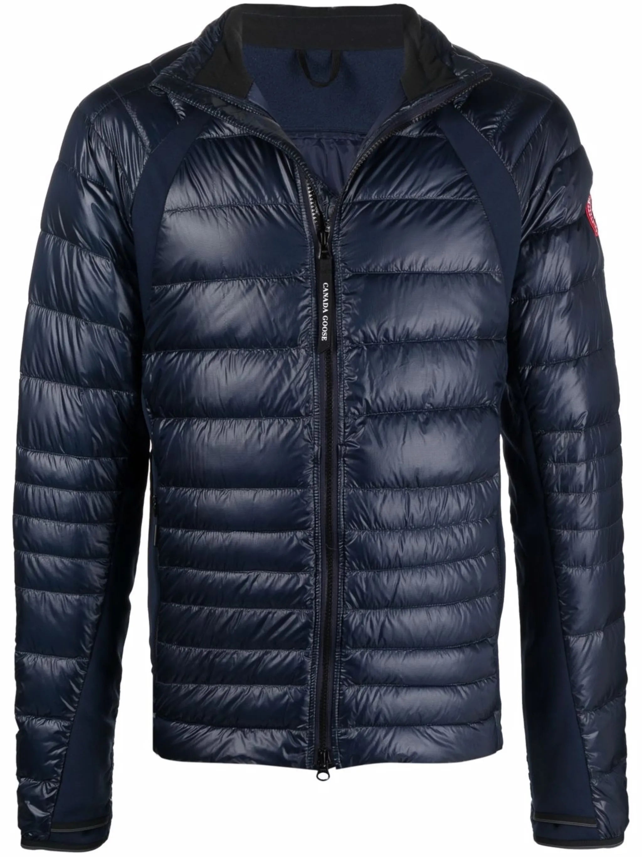 Blue Quilted Zip Fastening Jacket