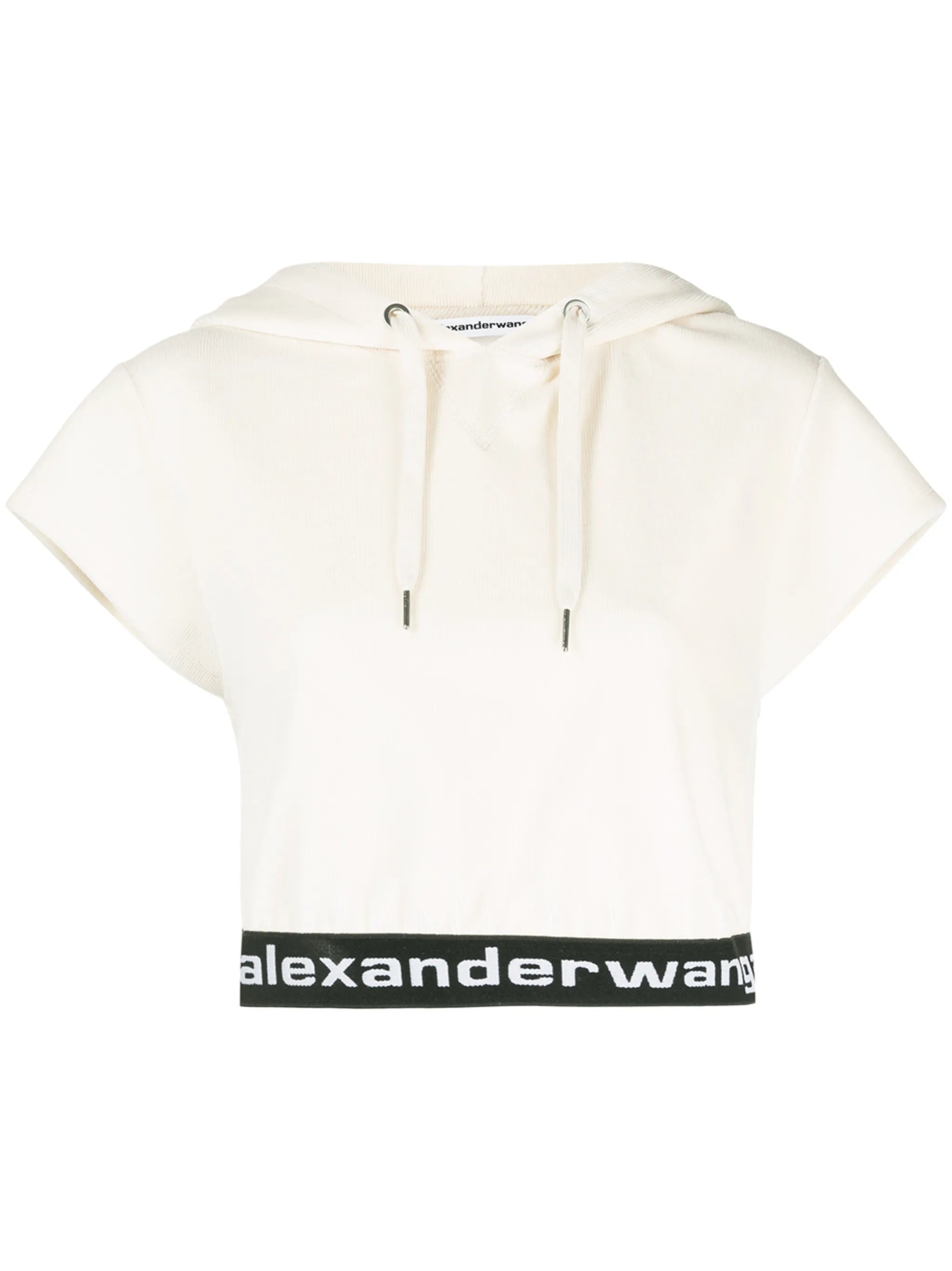 corduroy logo-hem hoodie
