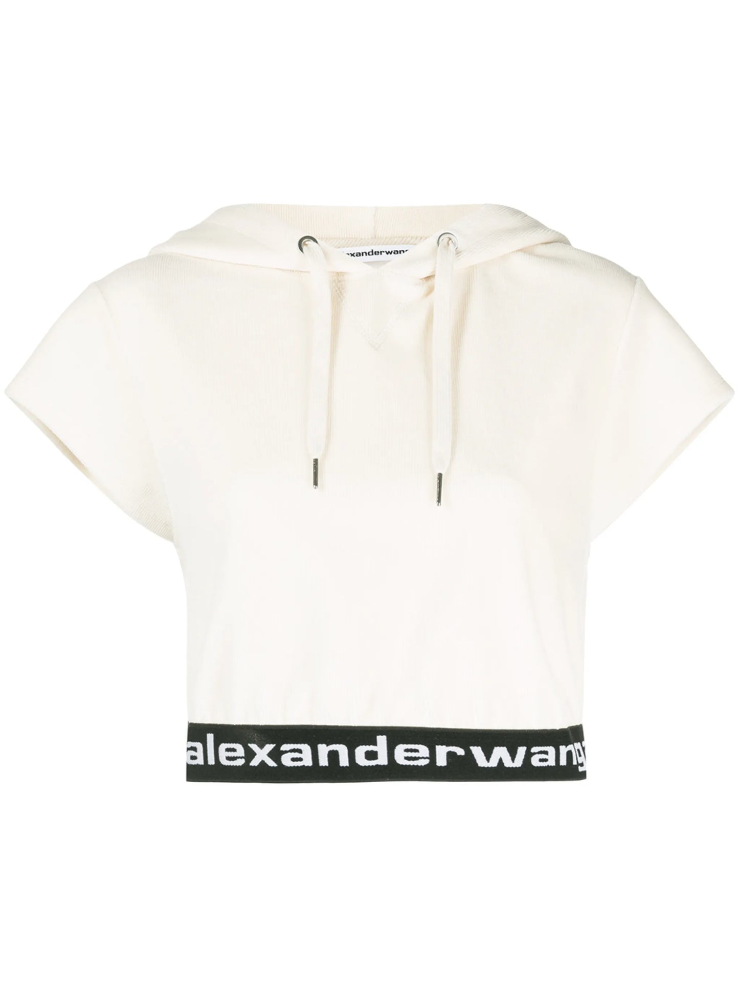 corduroy logo-hem hoodie