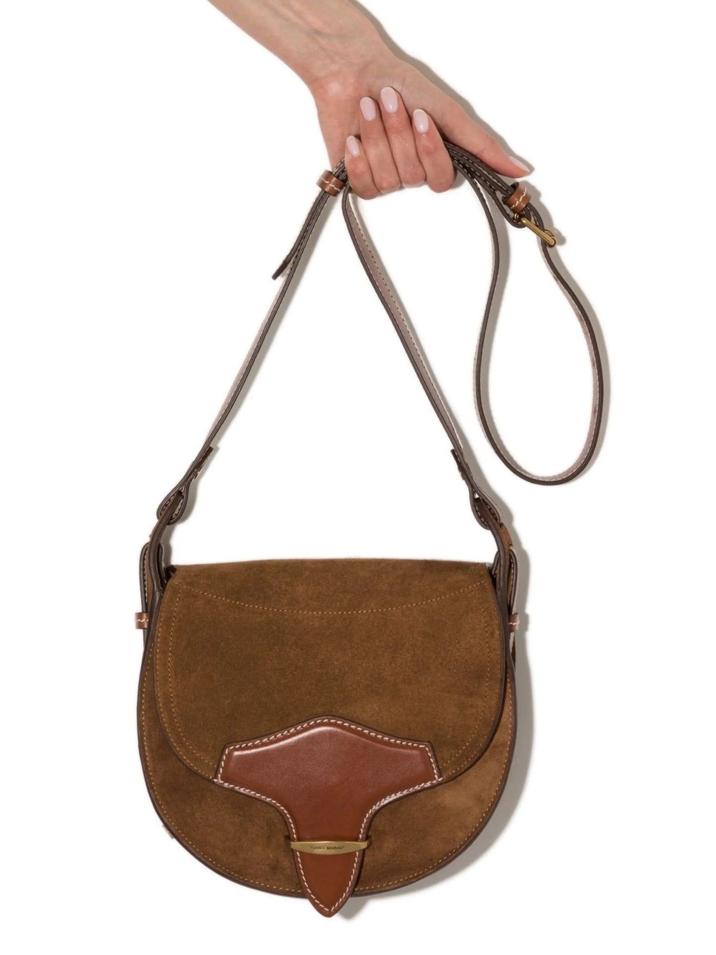 Botsy suede satchel bag