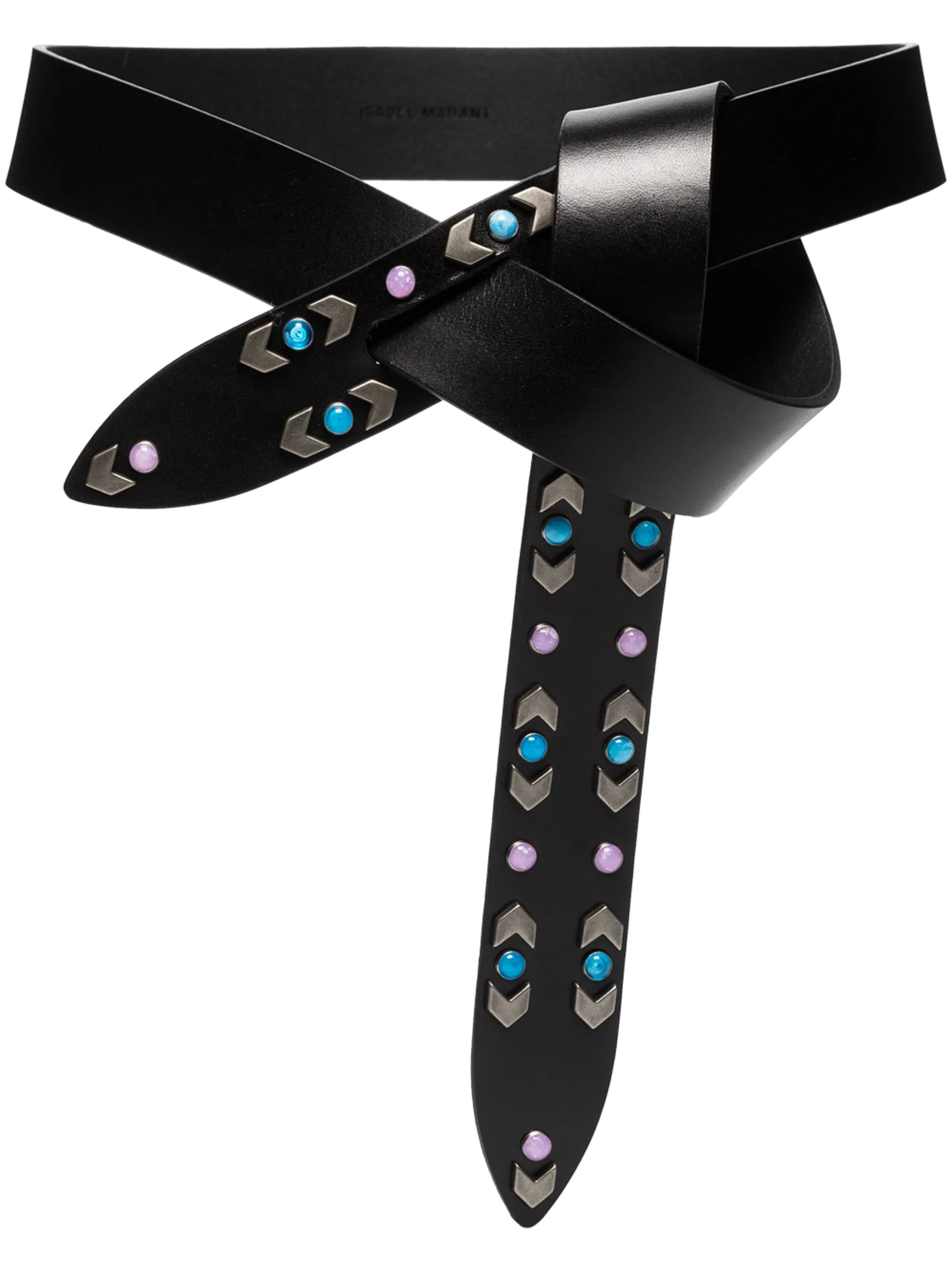 Lecce 3cm studded leather belt
