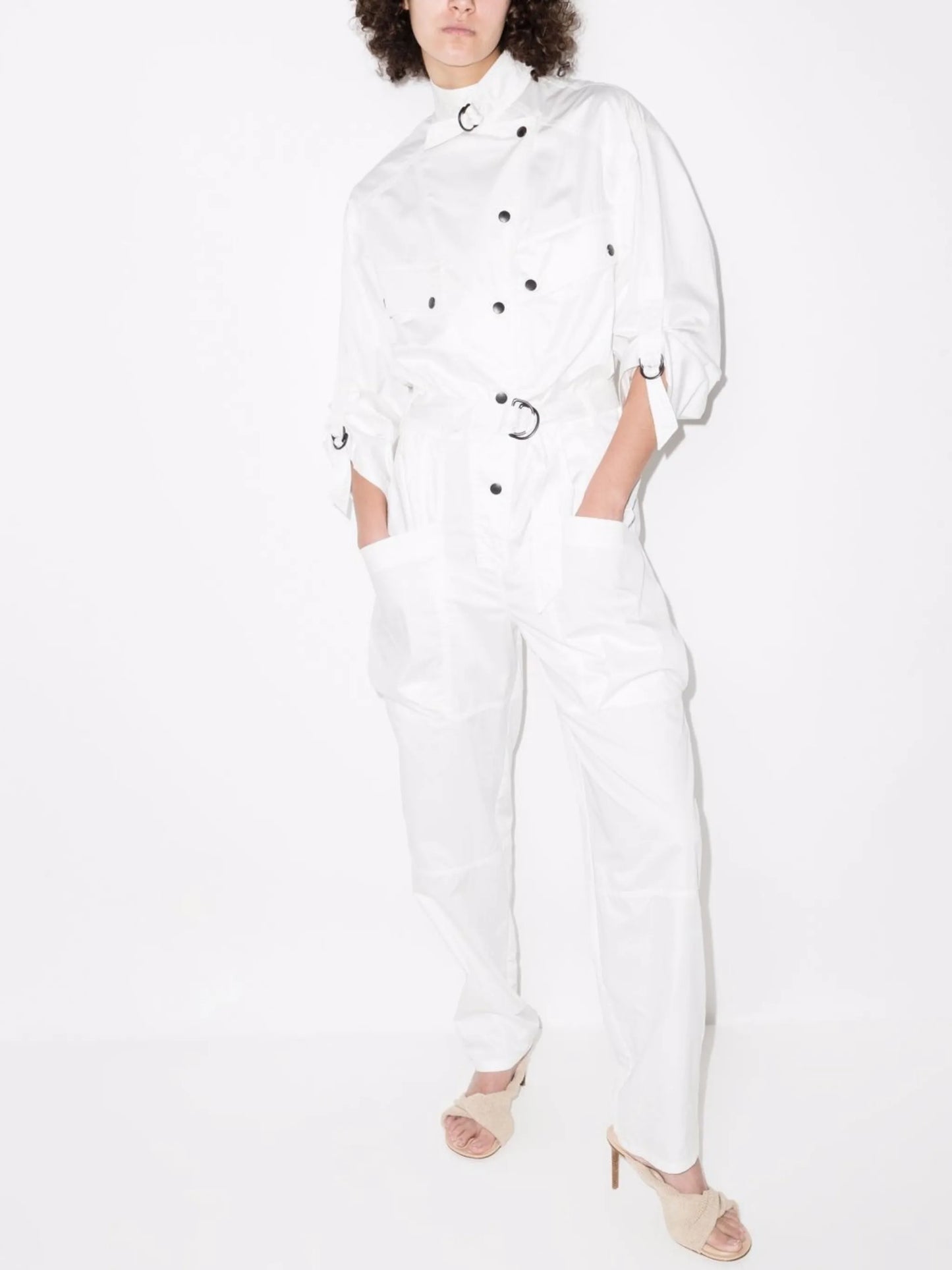 asymmetric cotton boilersuit