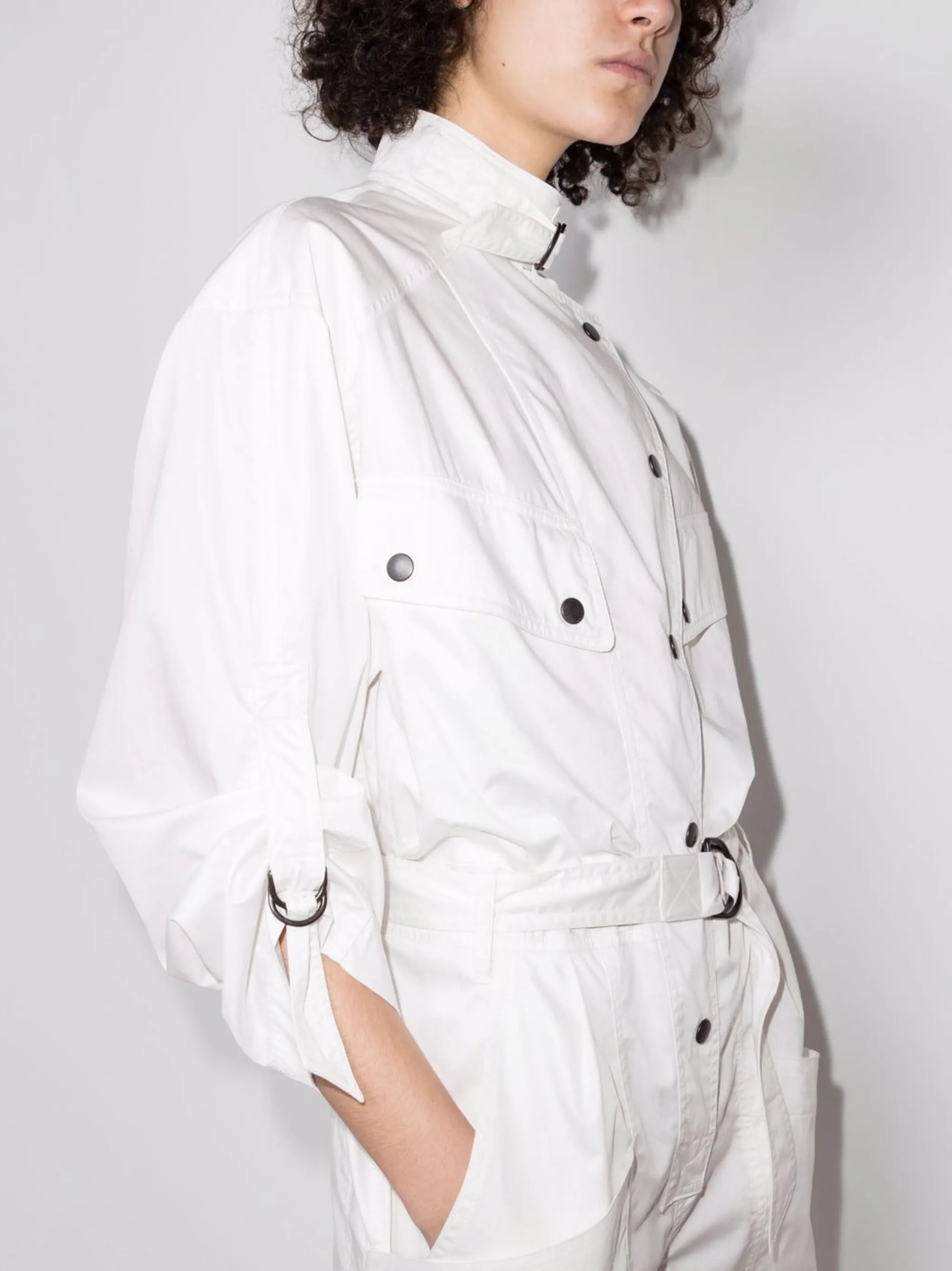 asymmetric cotton boilersuit