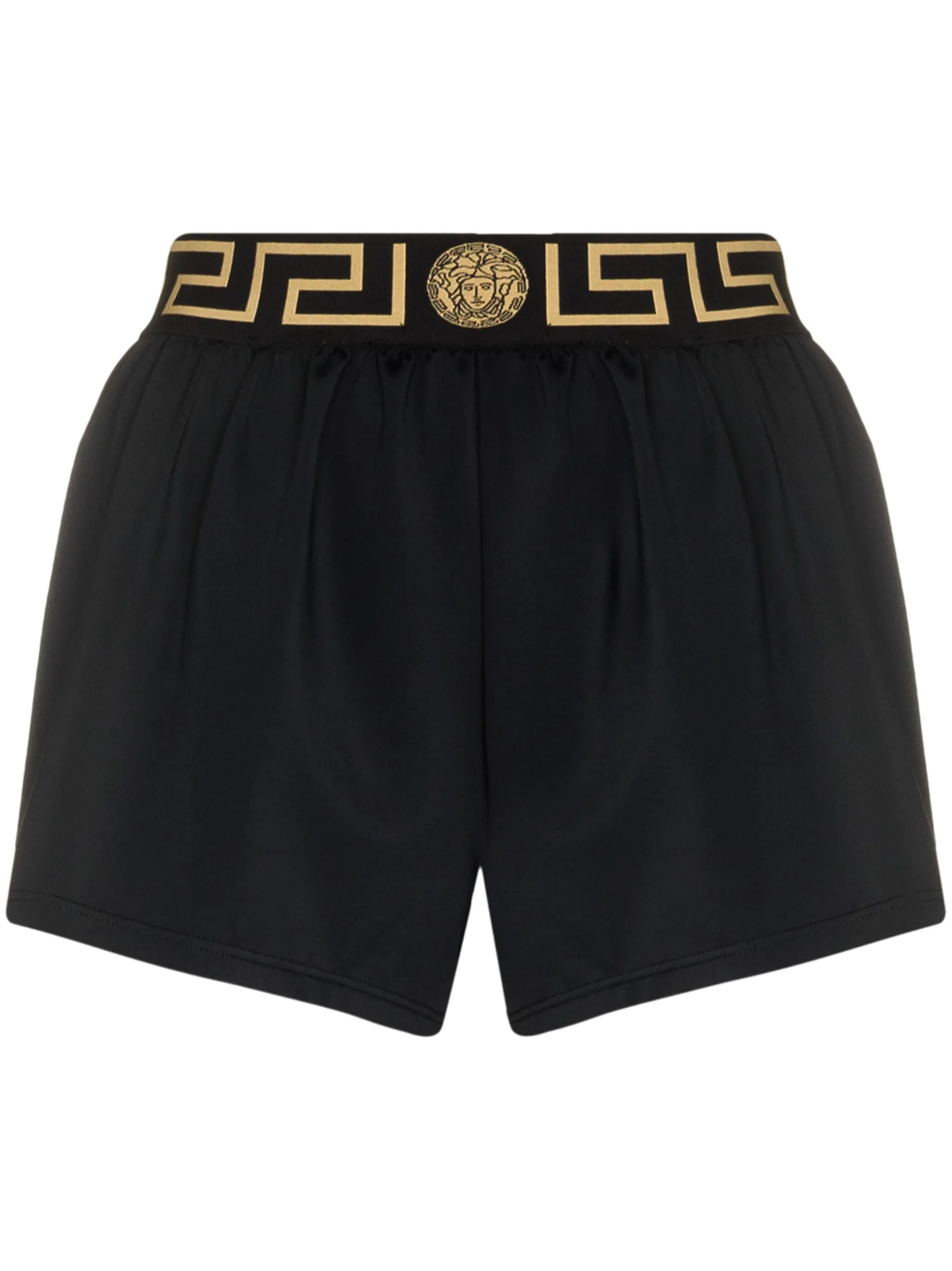 Greca-waistband shorts