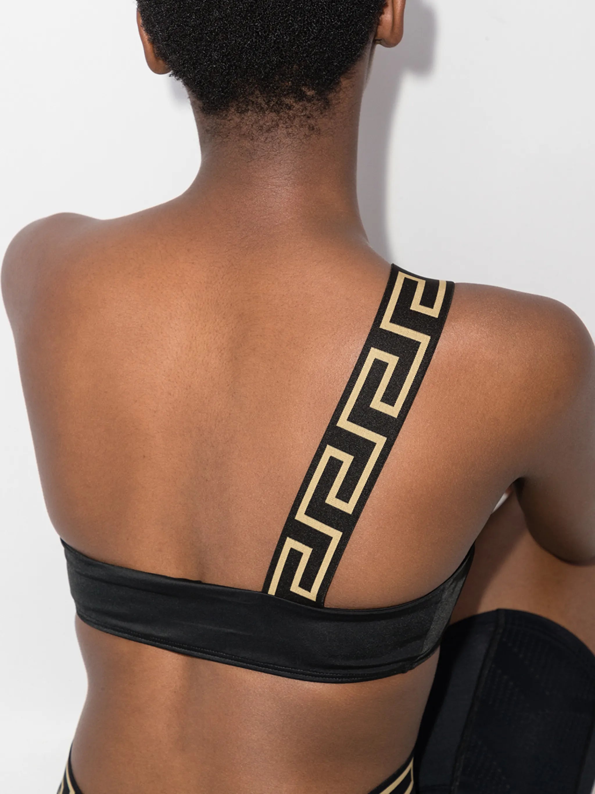 La Greca one-shoulder bikini top