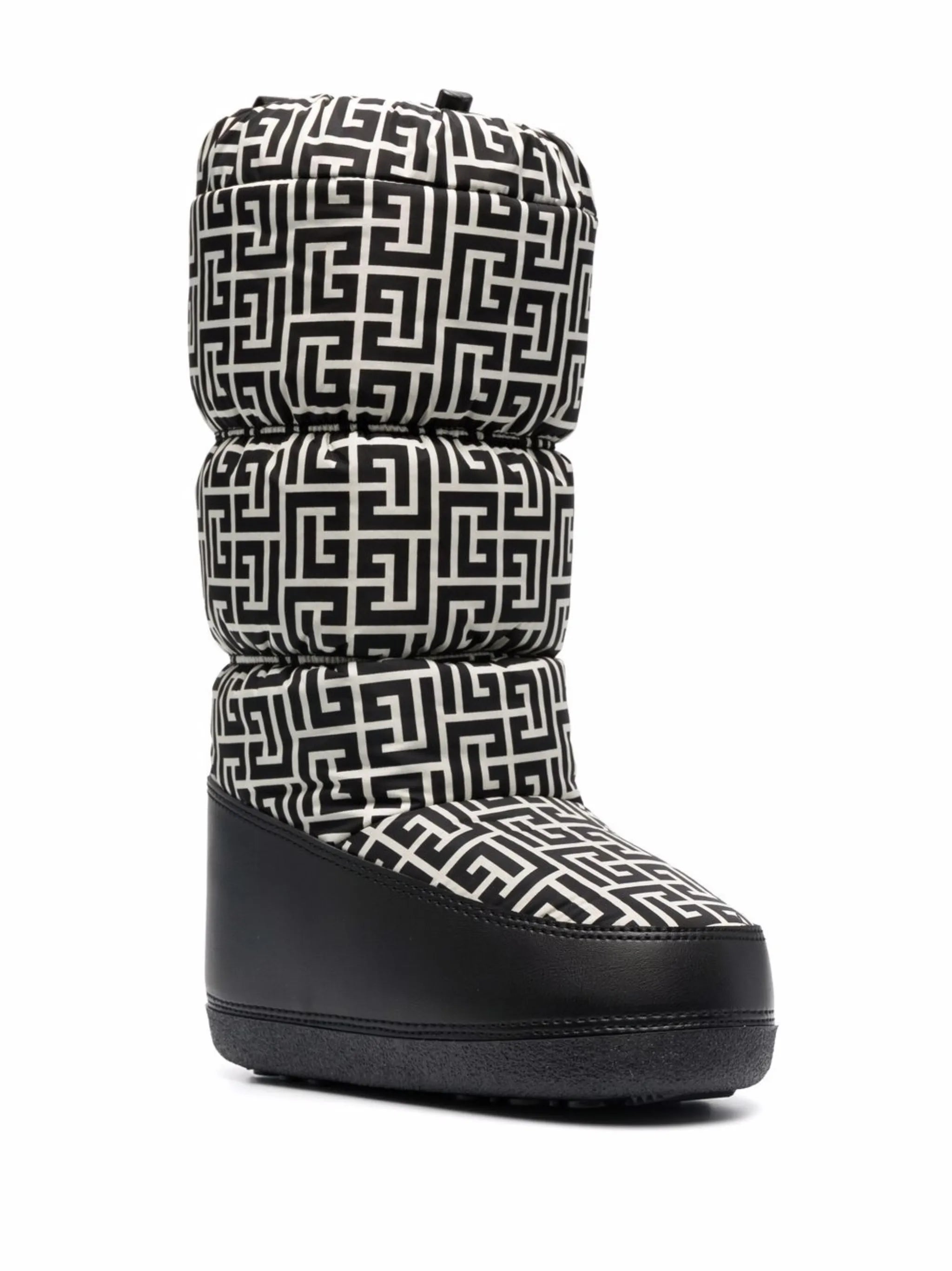 monogram padded snow boots
