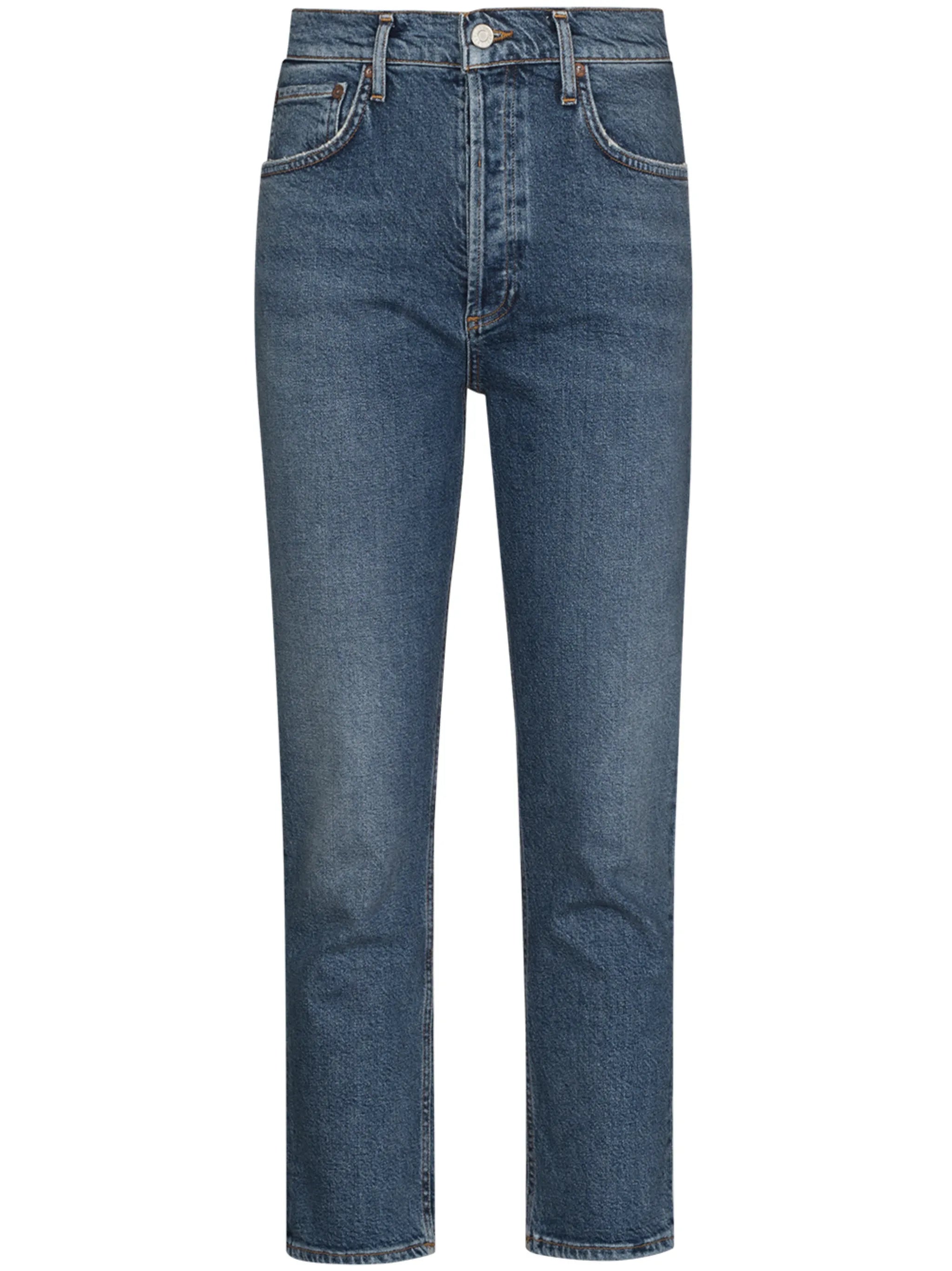 Riley cropped straight-leg jeans