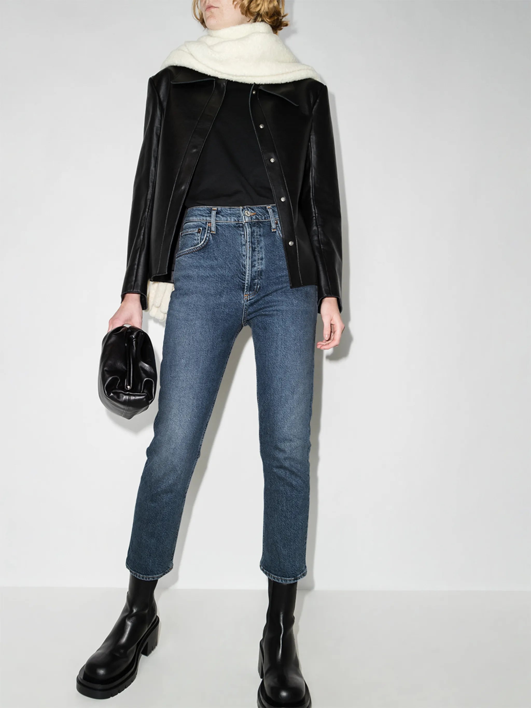 Riley cropped straight-leg jeans