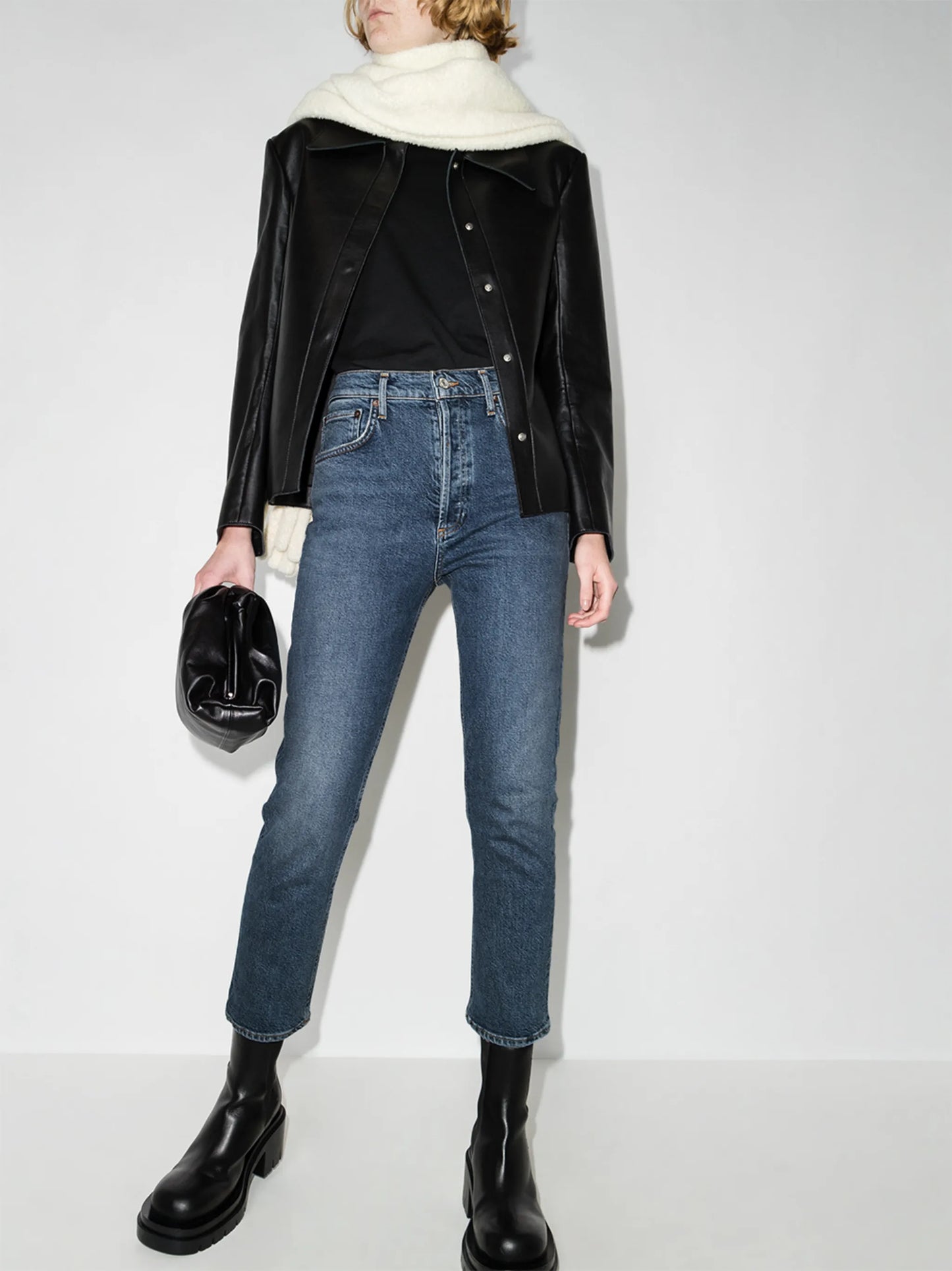 Riley cropped straight-leg jeans