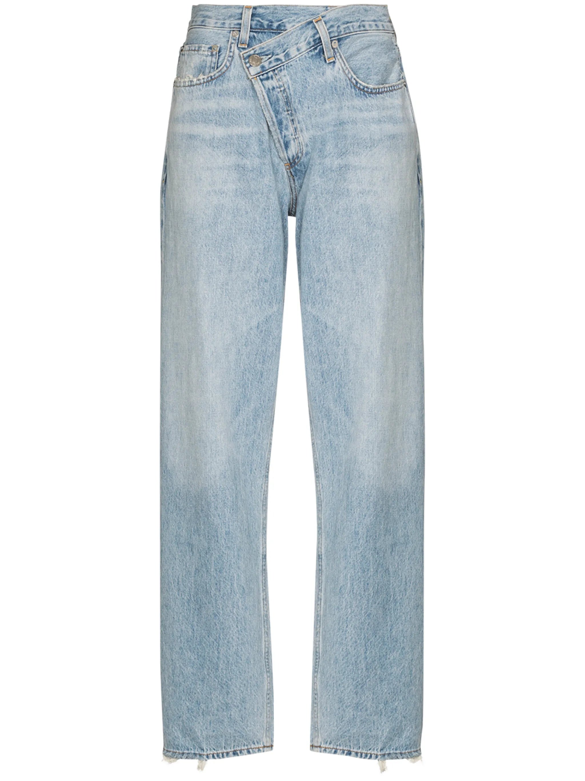 Criss Cross straight-leg jeans