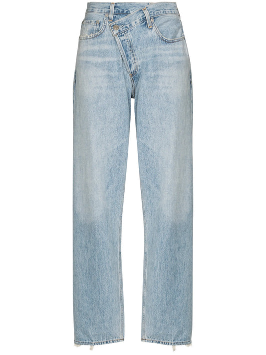 Criss Cross straight-leg jeans