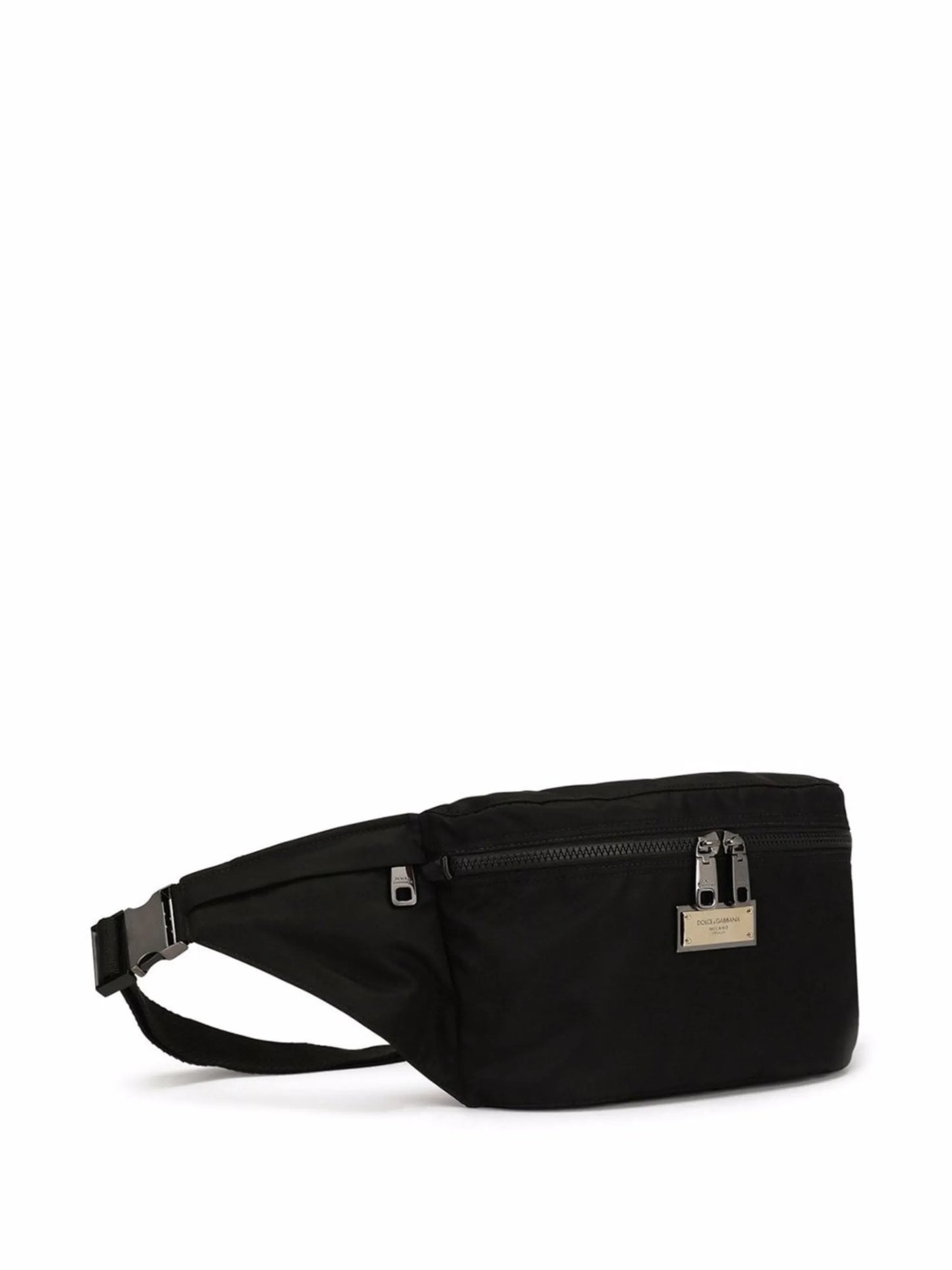 logo-plaque belt bag