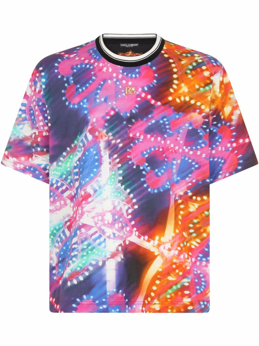 graphic-print cotton T-shirt