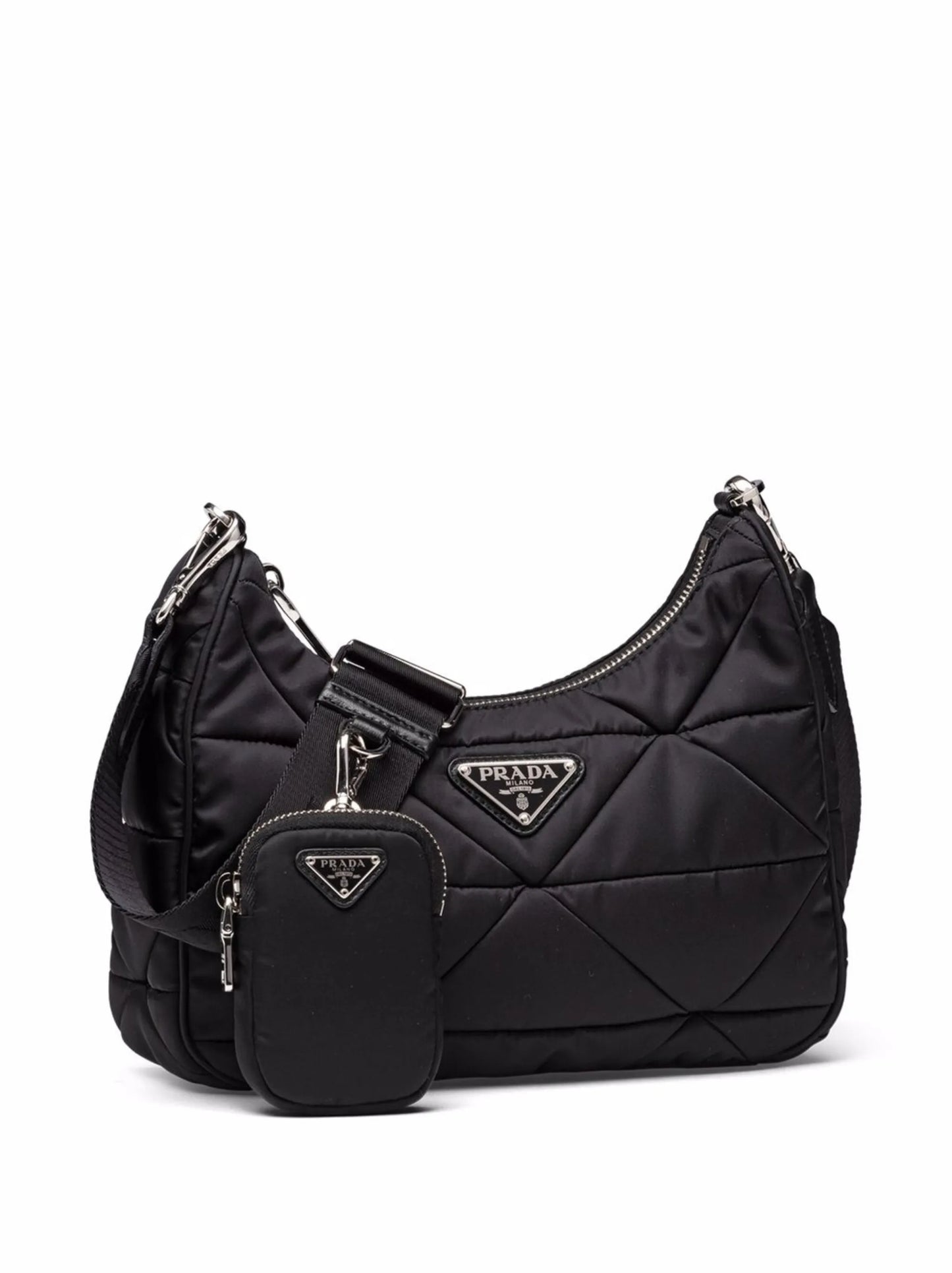 padded patchwork shoulder bag