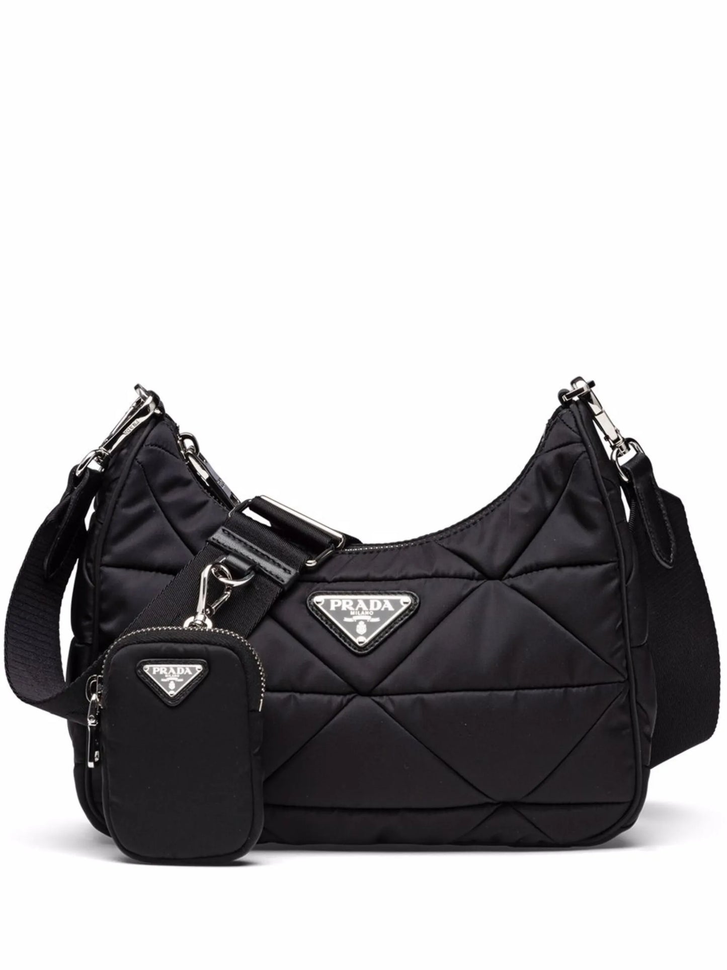 padded patchwork shoulder bag