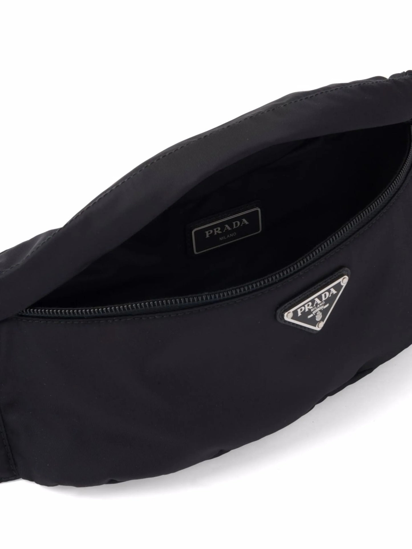 logo-plaque belt bag