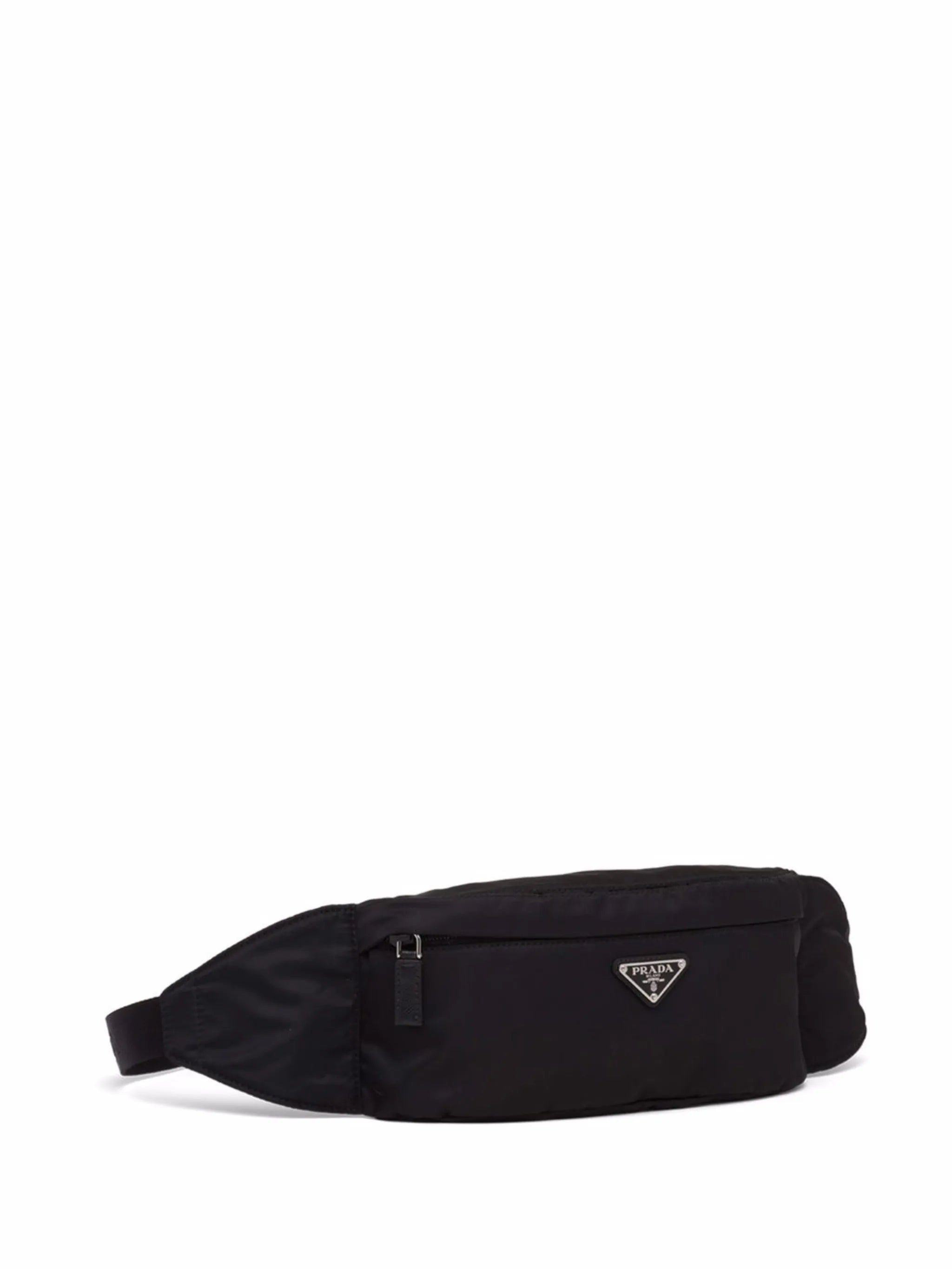 logo-plaque belt bag