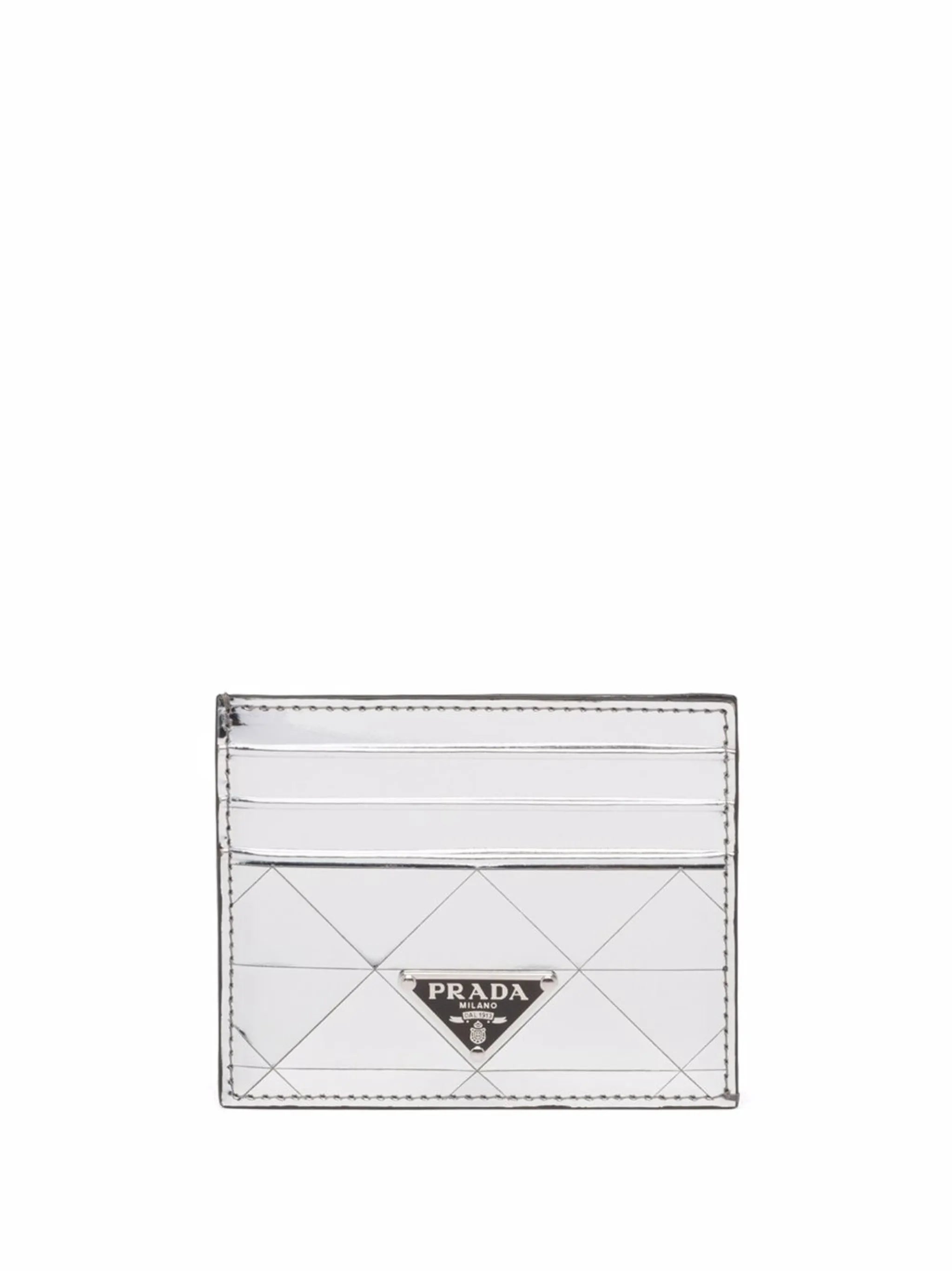 metallic leather cardholder