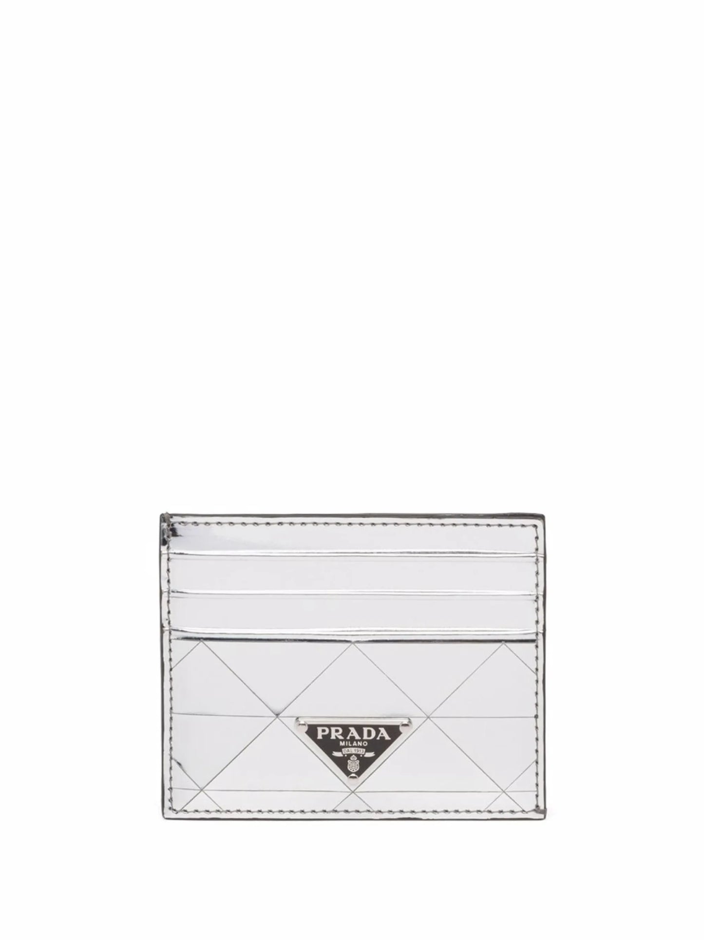 metallic leather cardholder