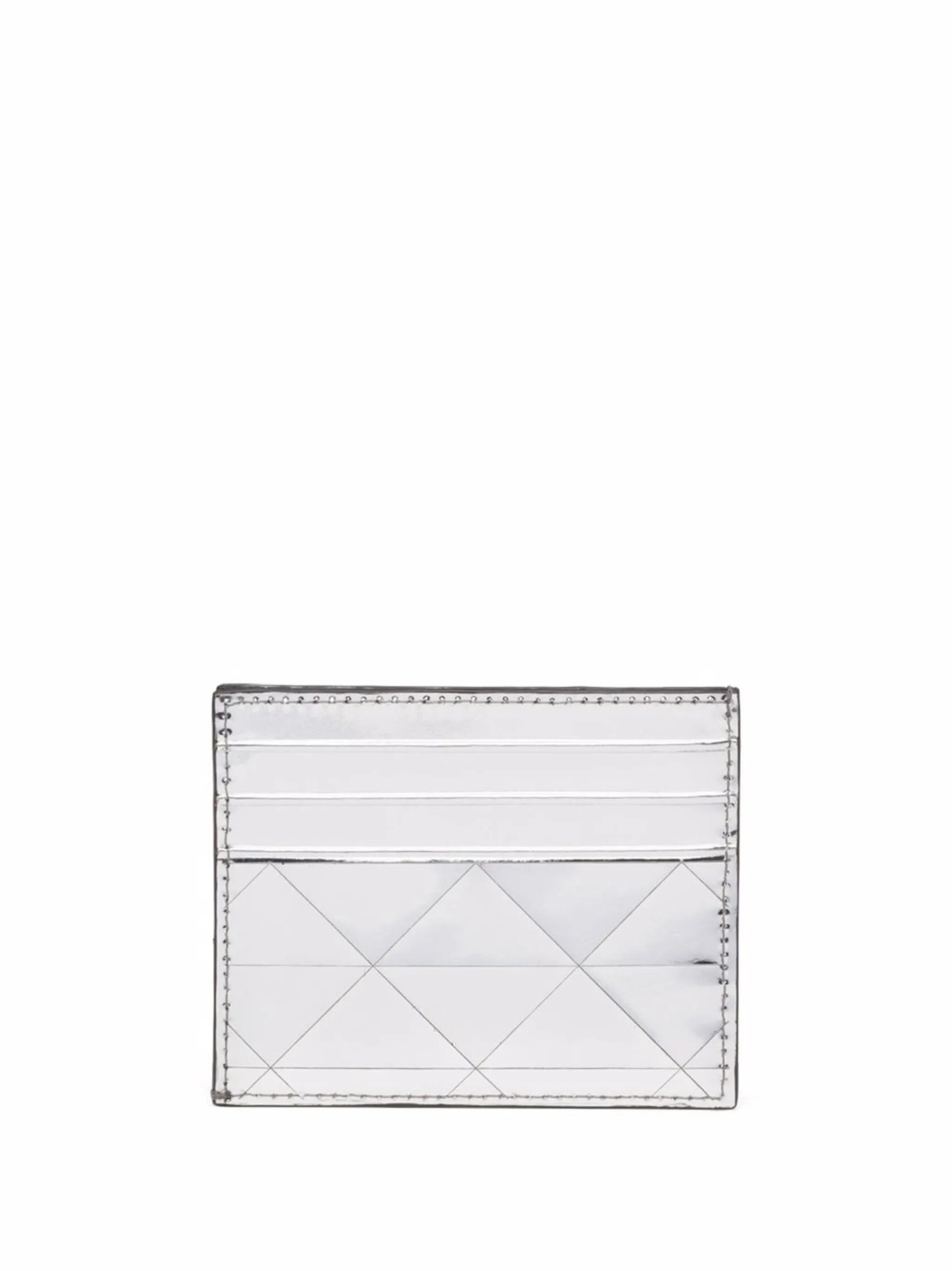 metallic leather cardholder