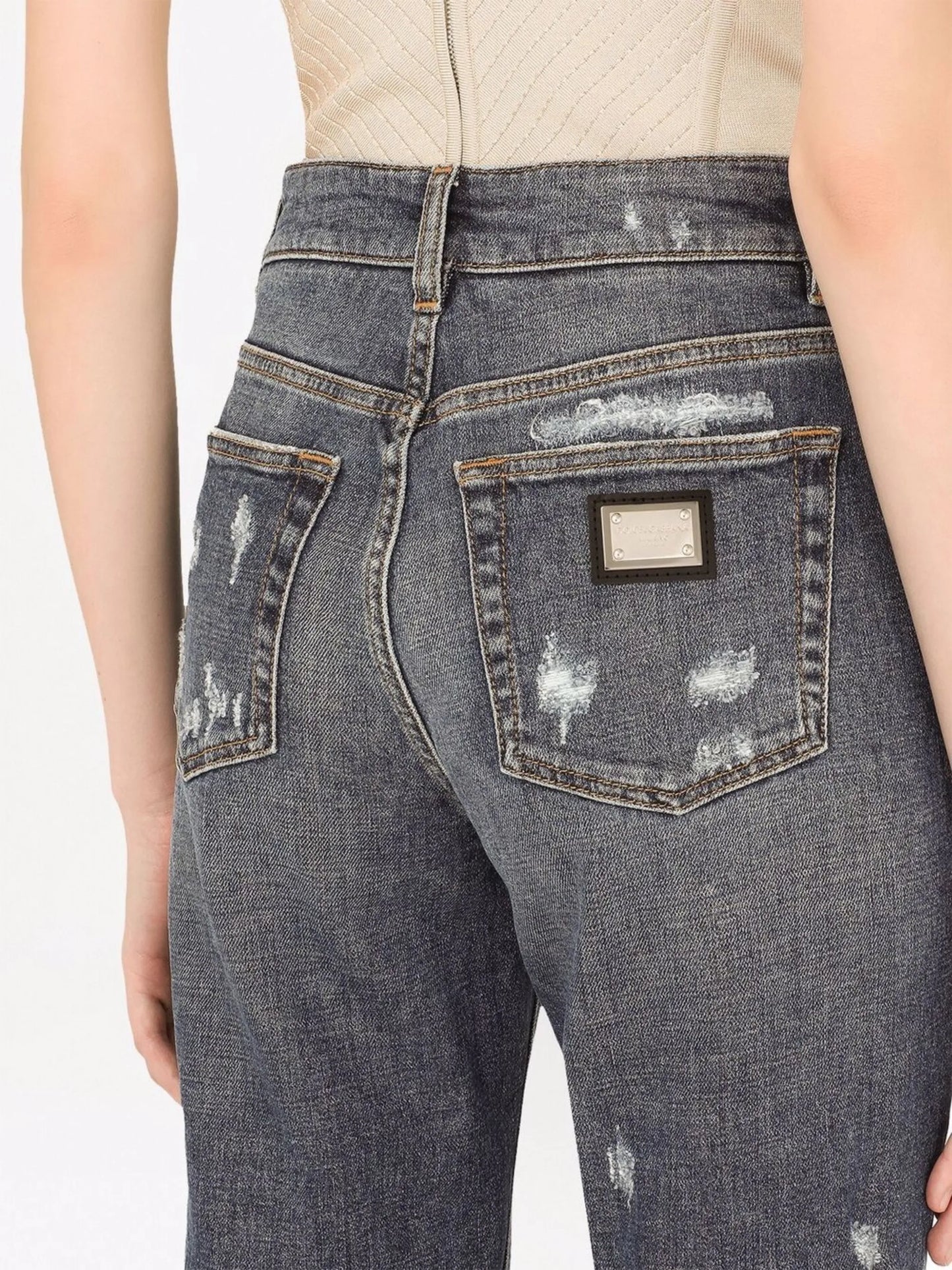 distressed boyfriend jeans