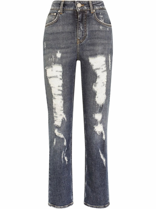 distressed boyfriend jeans