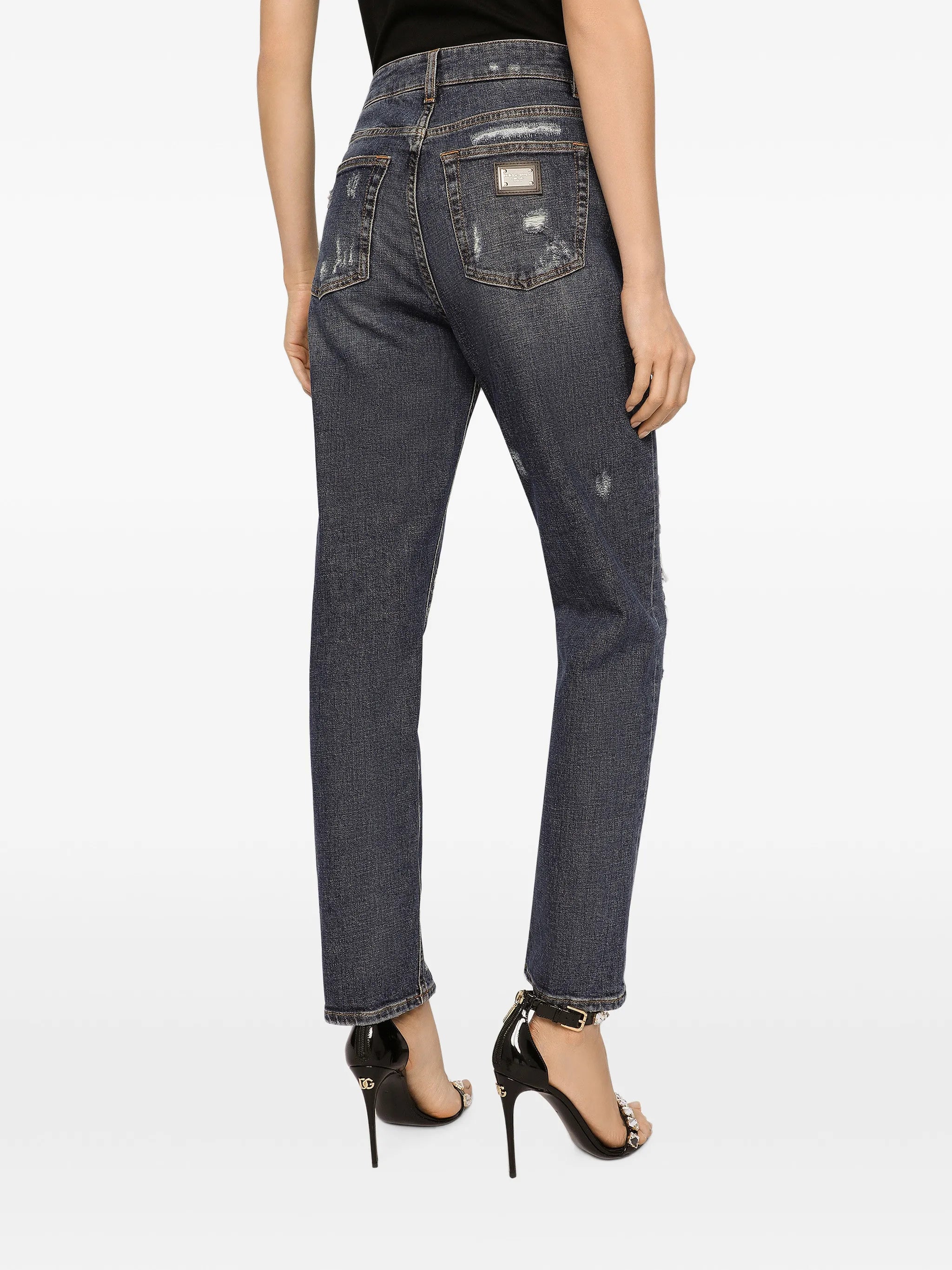 distressed boyfriend jeans