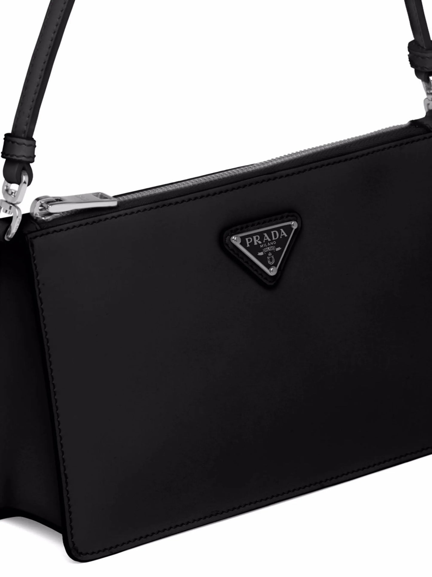 triangle plaque shoulder bag