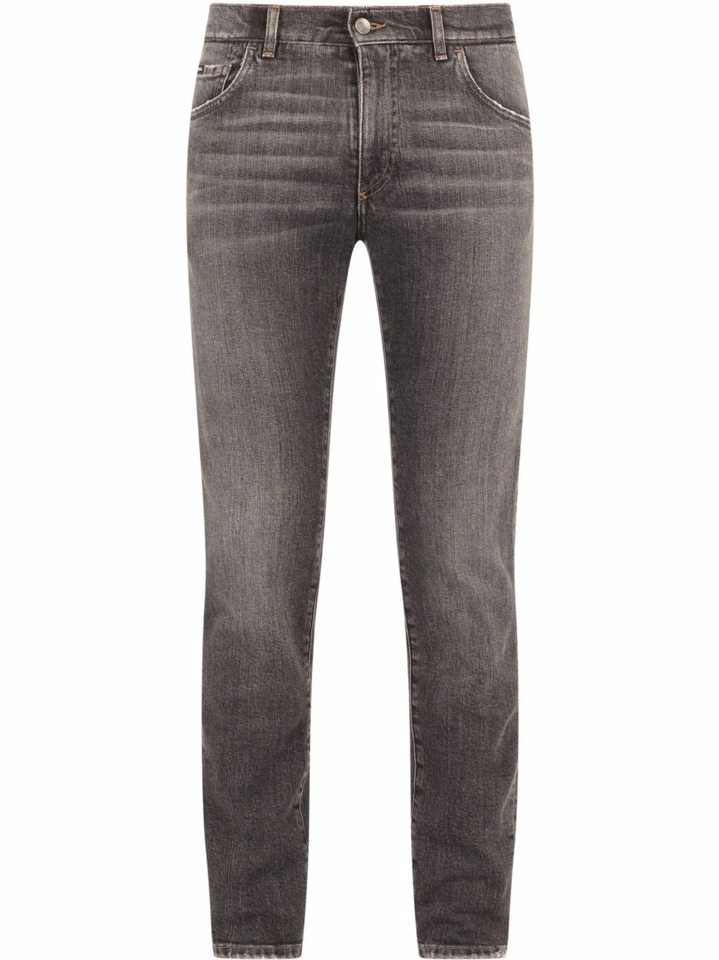 low-rise slim-cut jeans