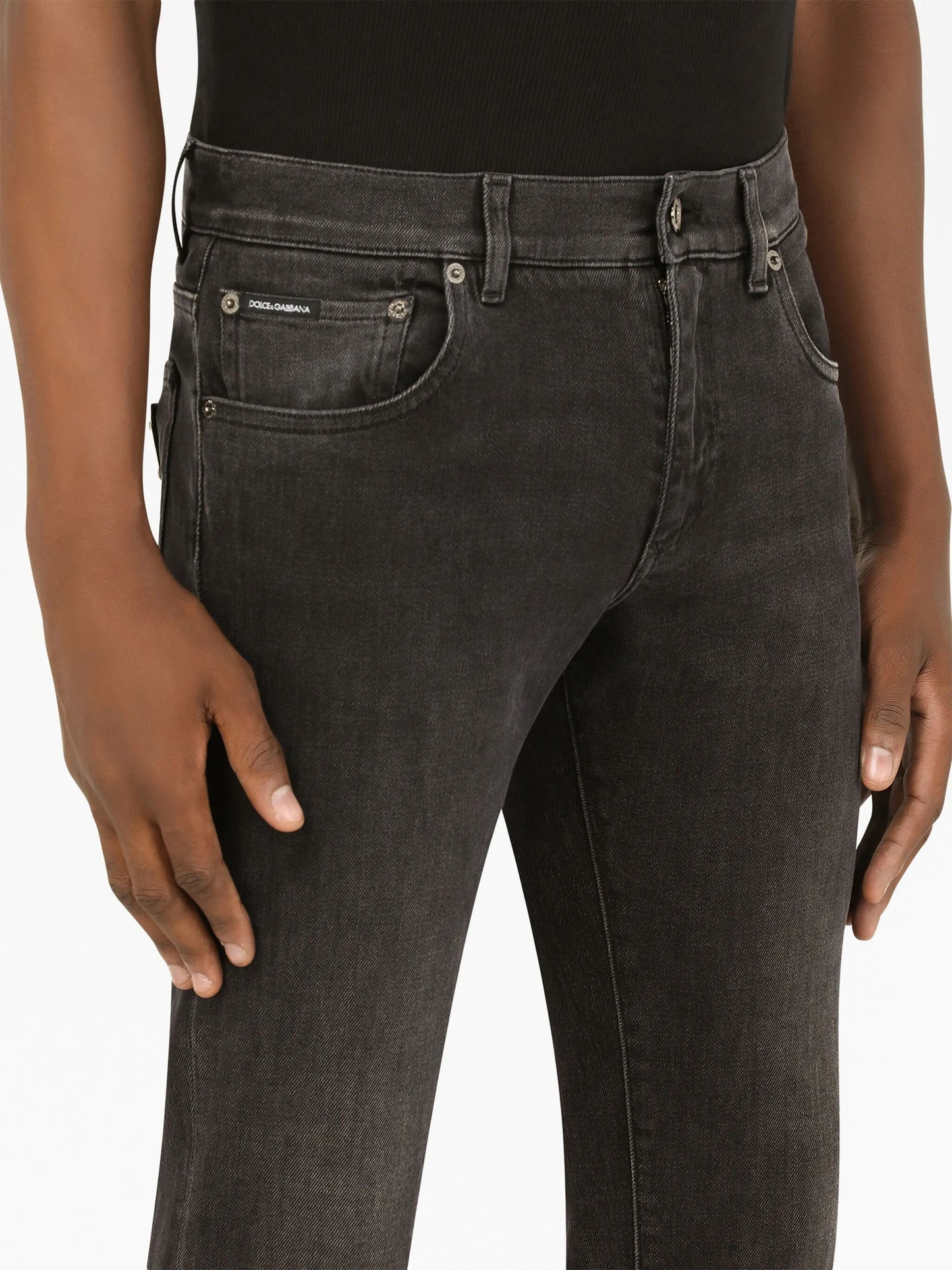 logo-tag skinny jeans