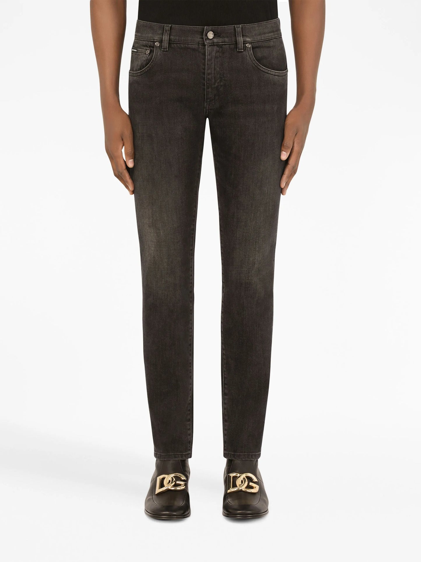 logo-tag skinny jeans