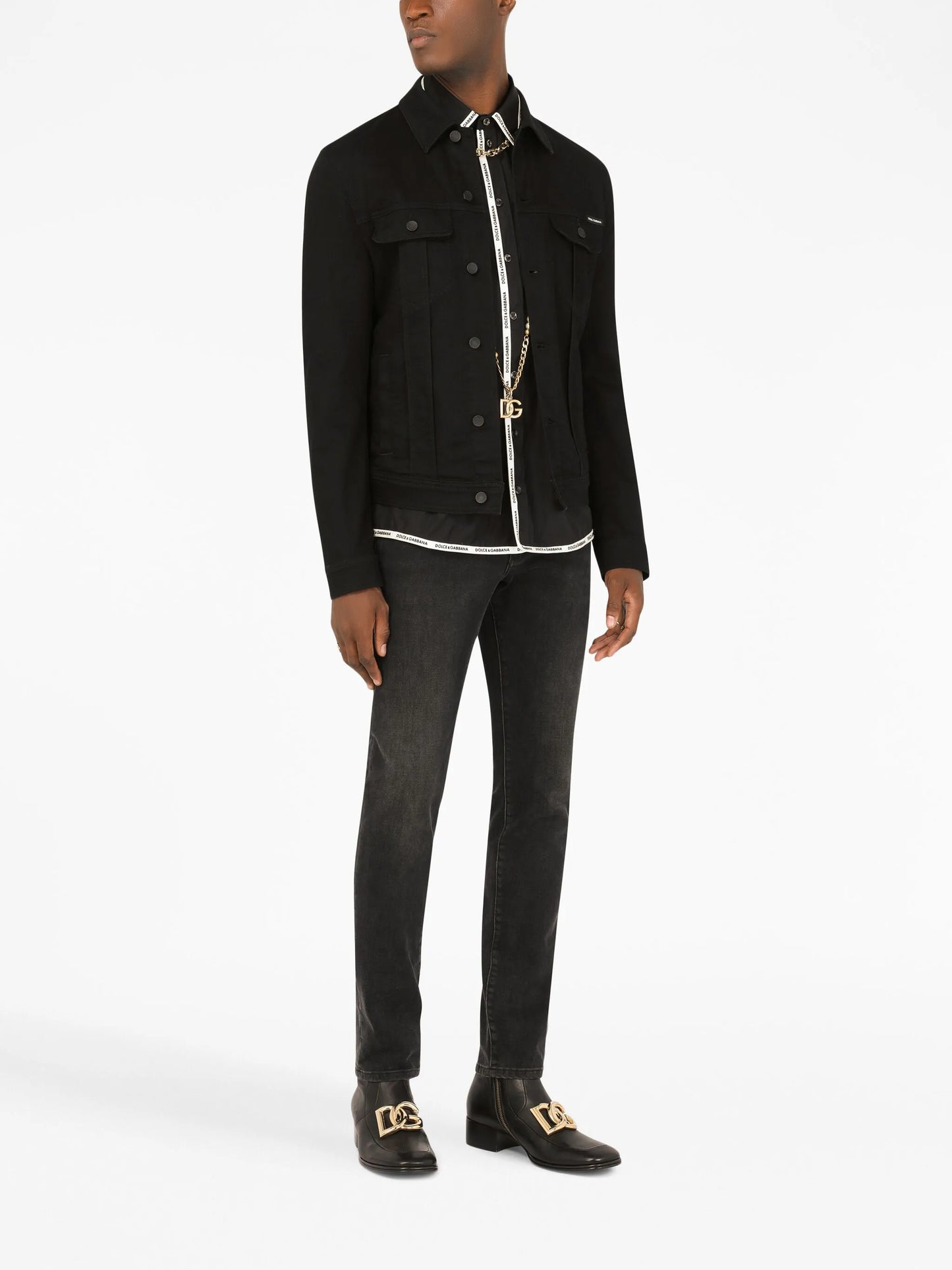 logo-tag skinny jeans