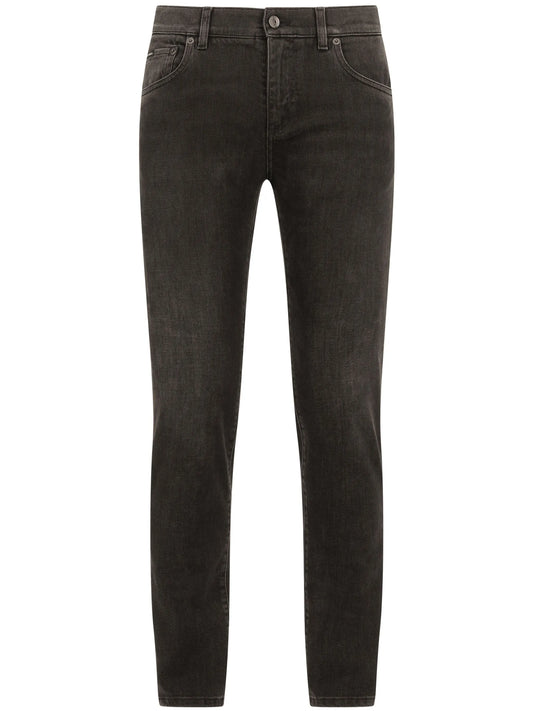 logo-tag skinny jeans