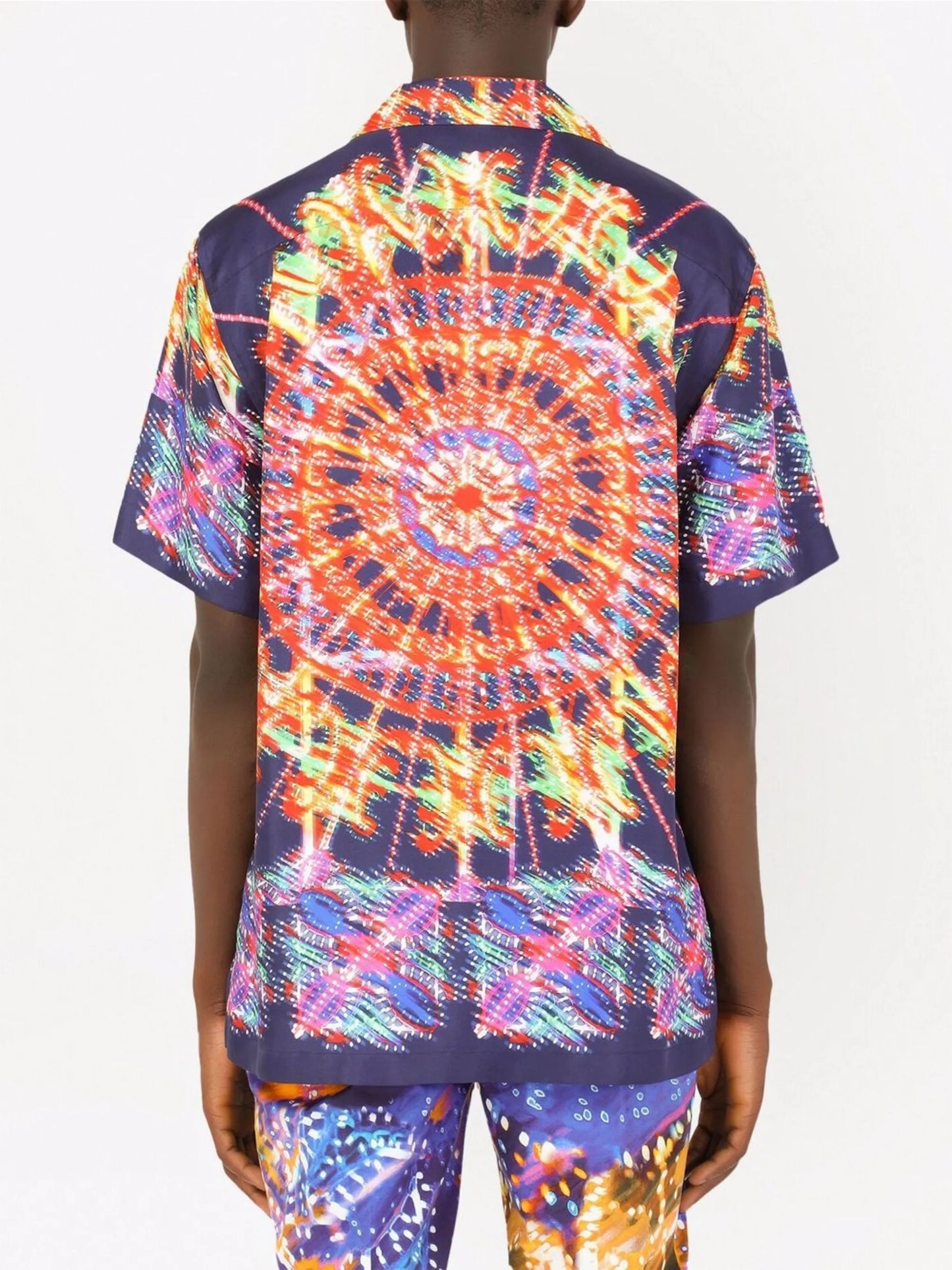 kaleidoscope print short-sleeve shirt