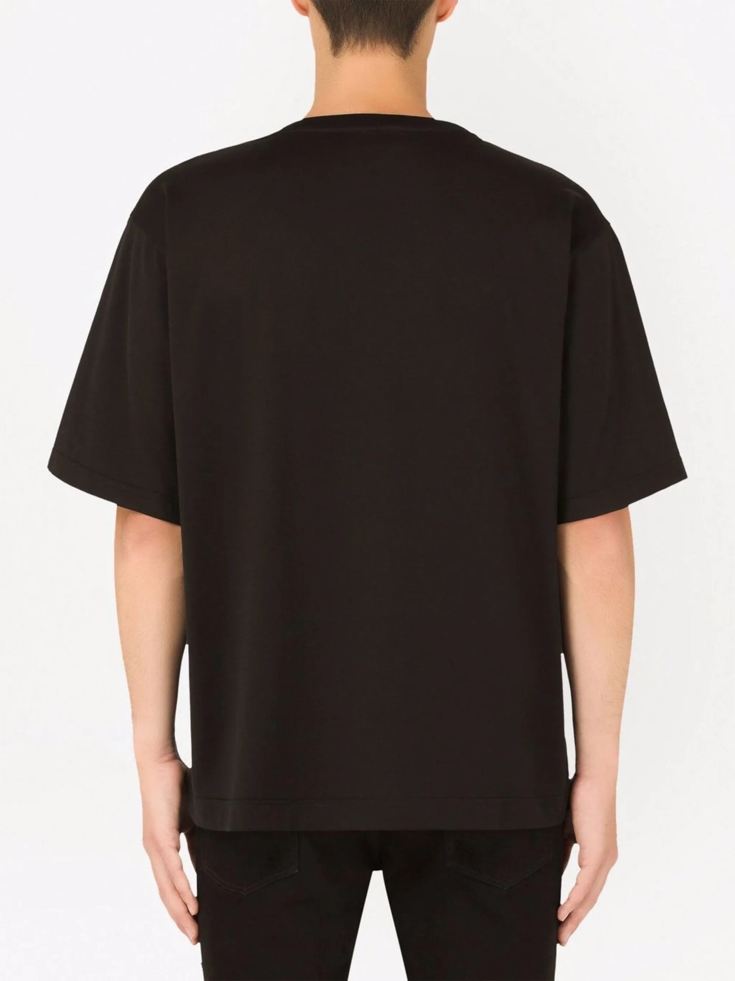 logo-embroidered cotton T-shirt