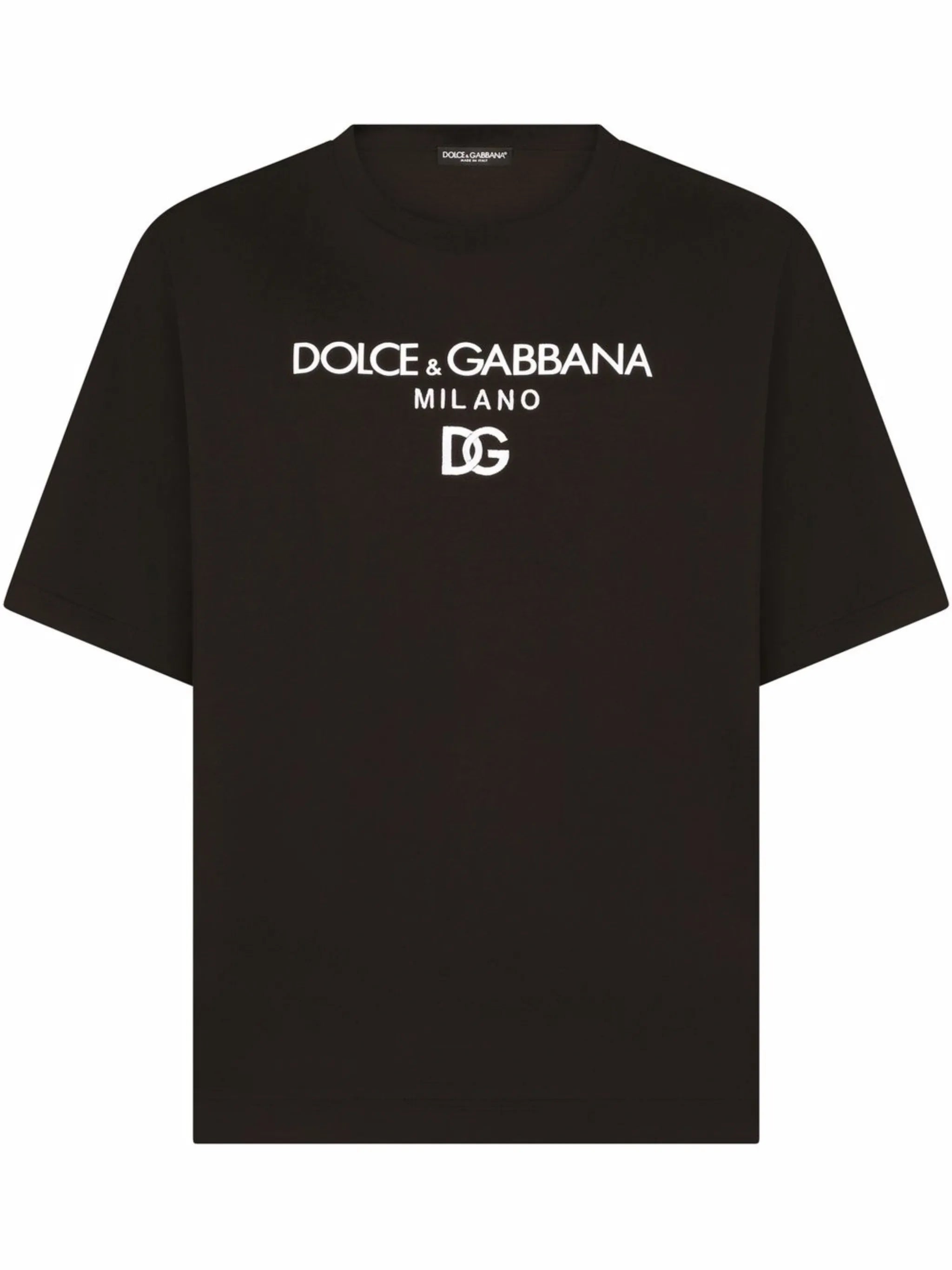 logo-embroidered cotton T-shirt