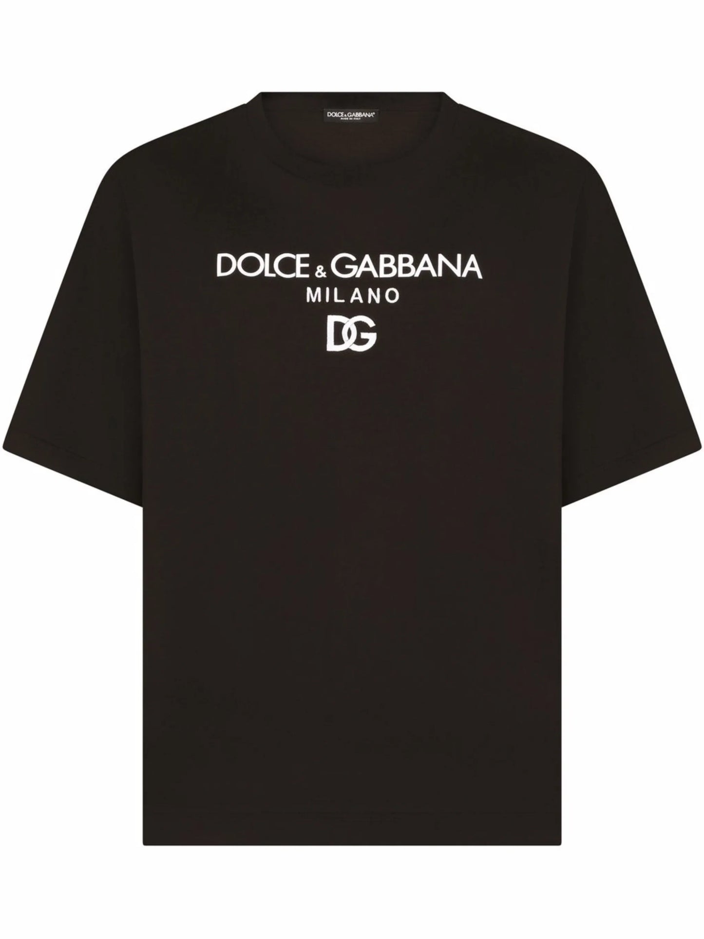 logo-embroidered cotton T-shirt