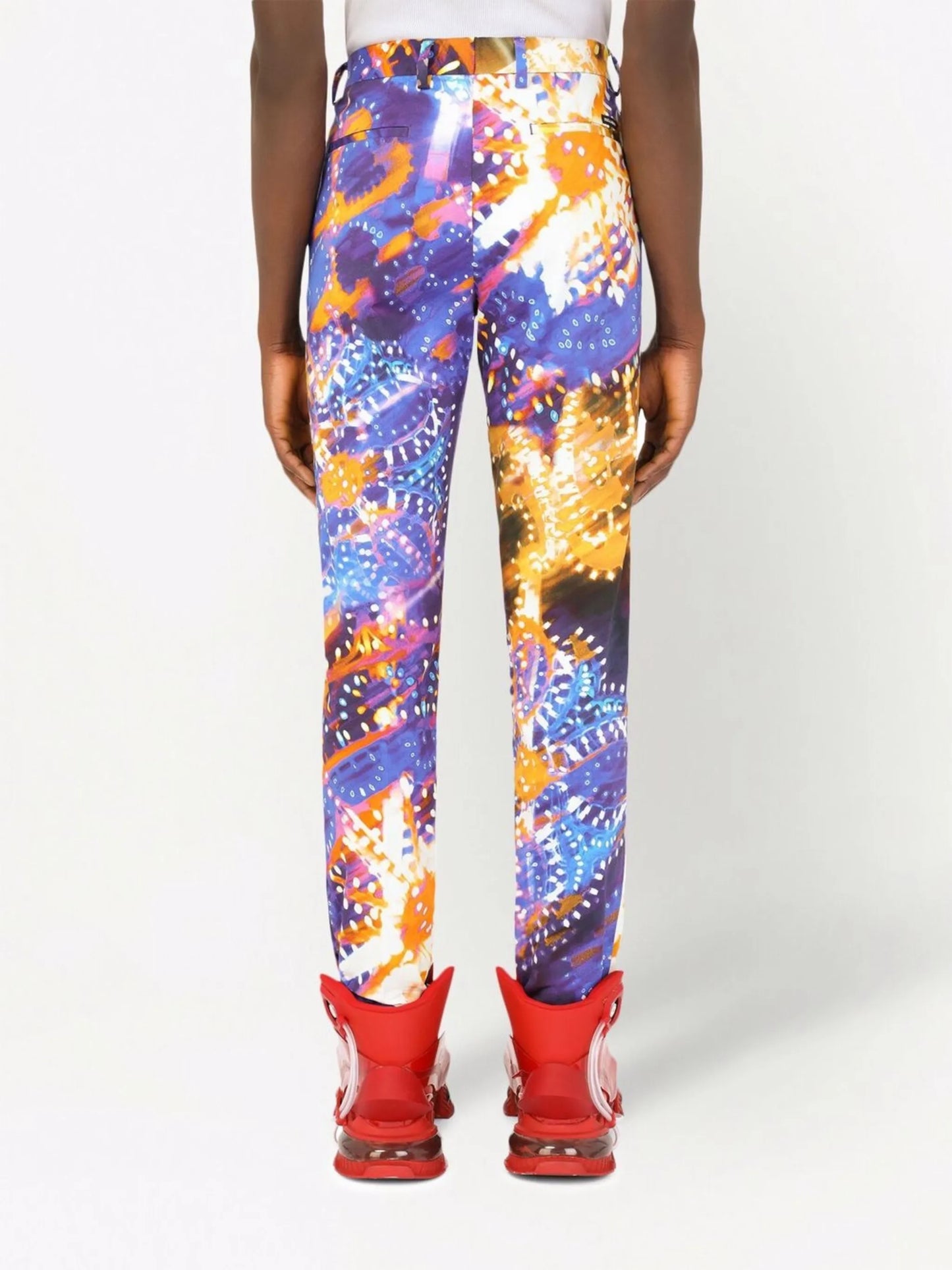 luminaire-print tailored trousers