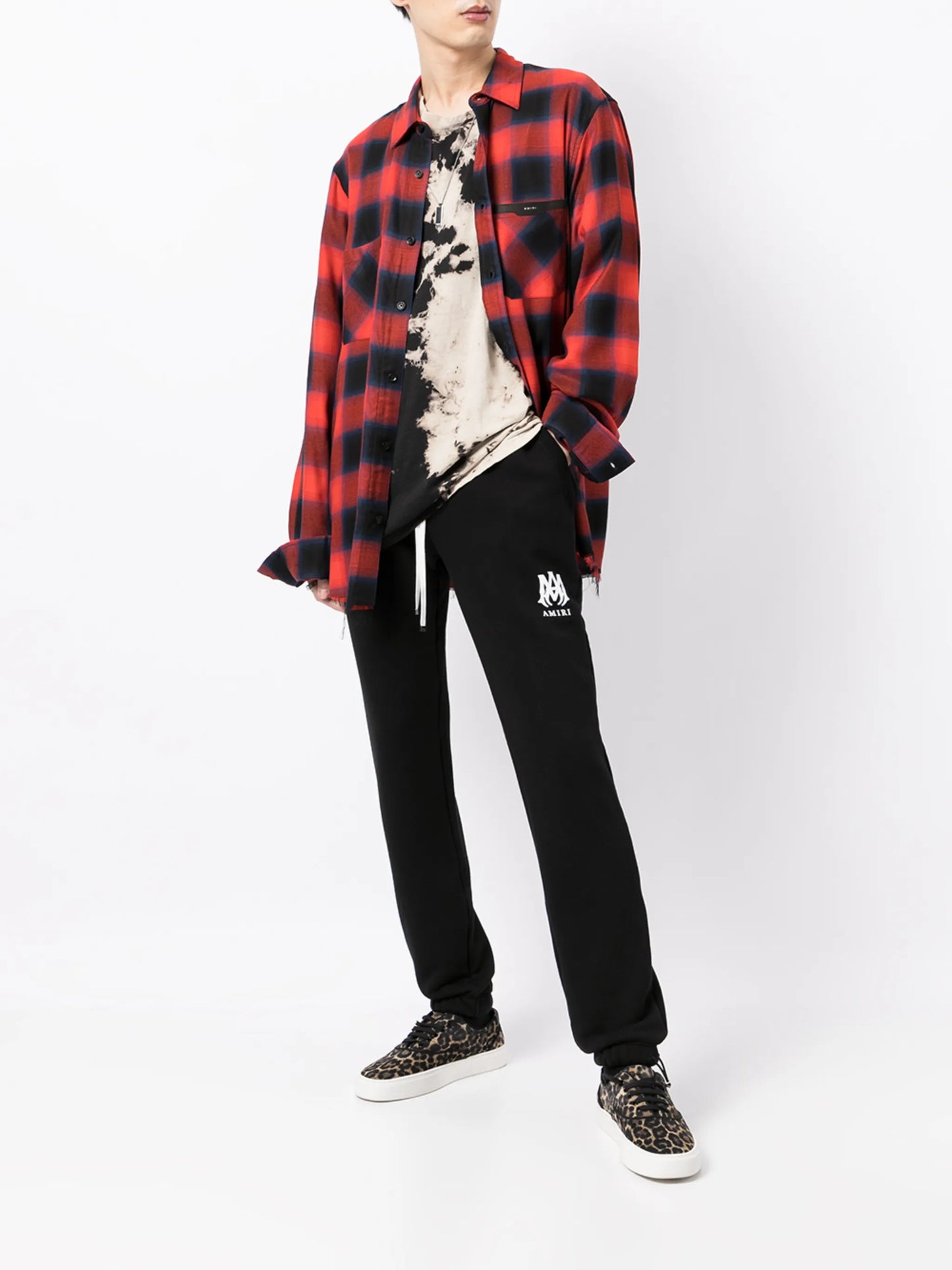 logo-print cotton track pants