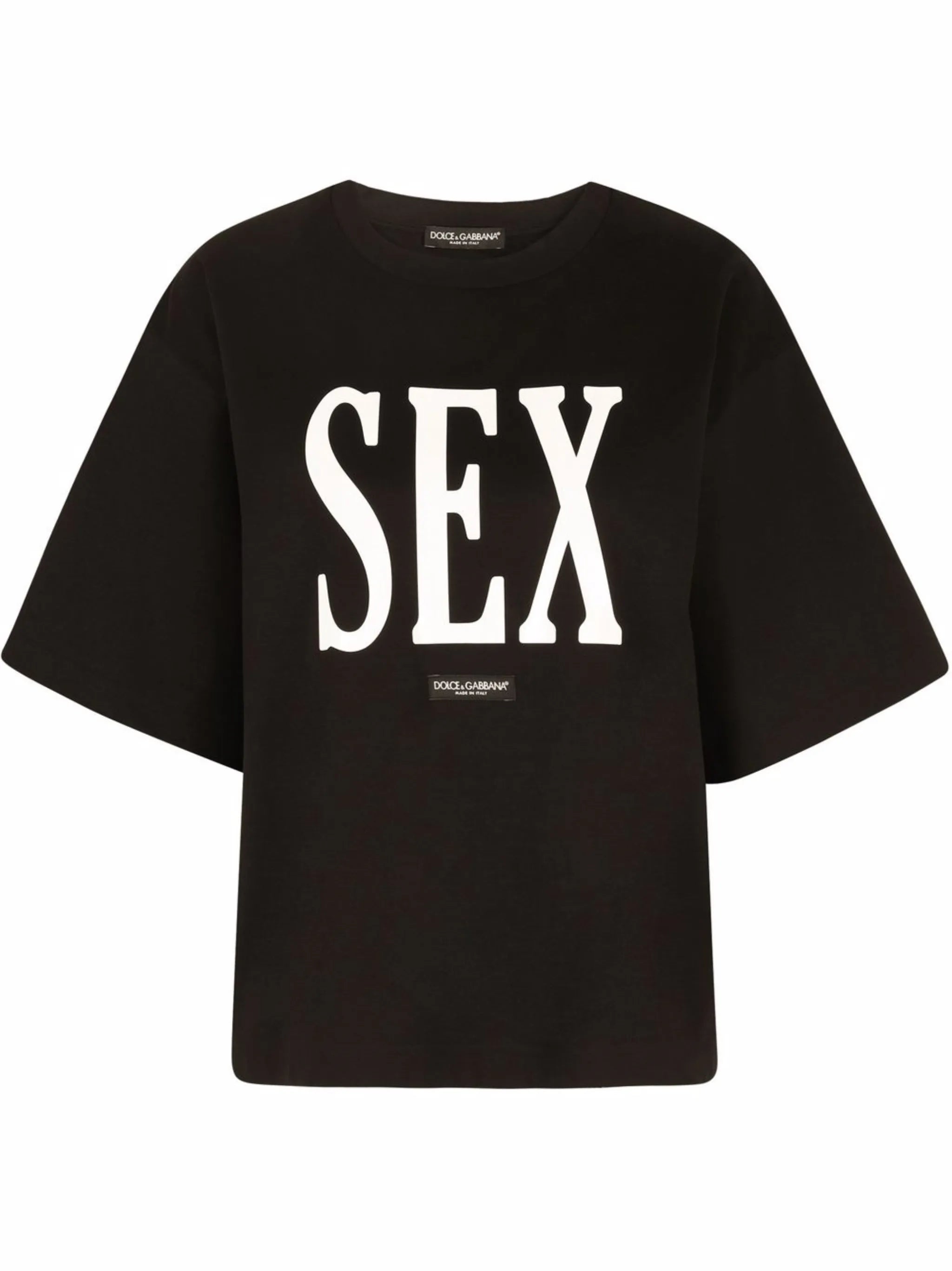 Sex drop-shoulder T-shirt
