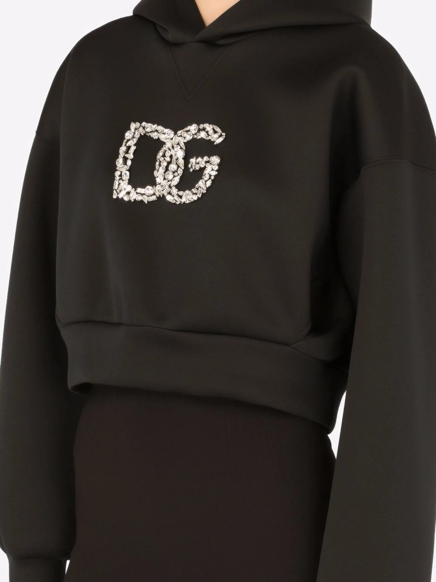 DG-logo cropped hoodie