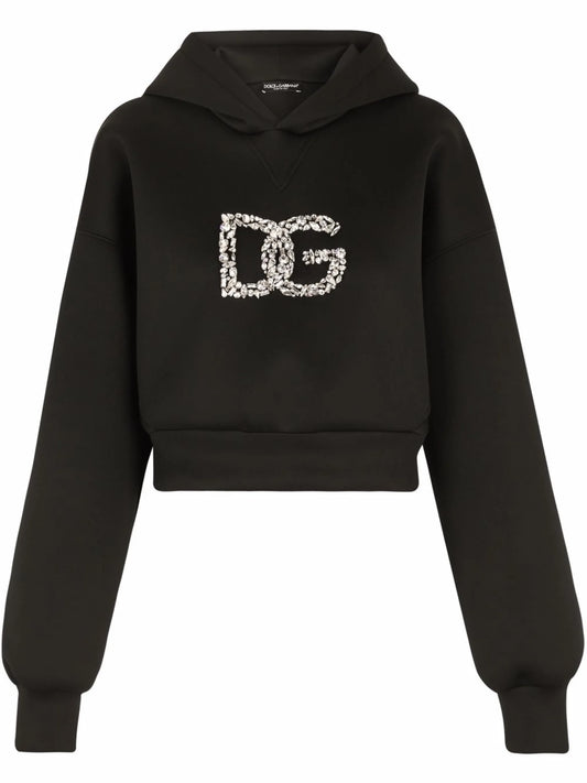 DG-logo cropped hoodie