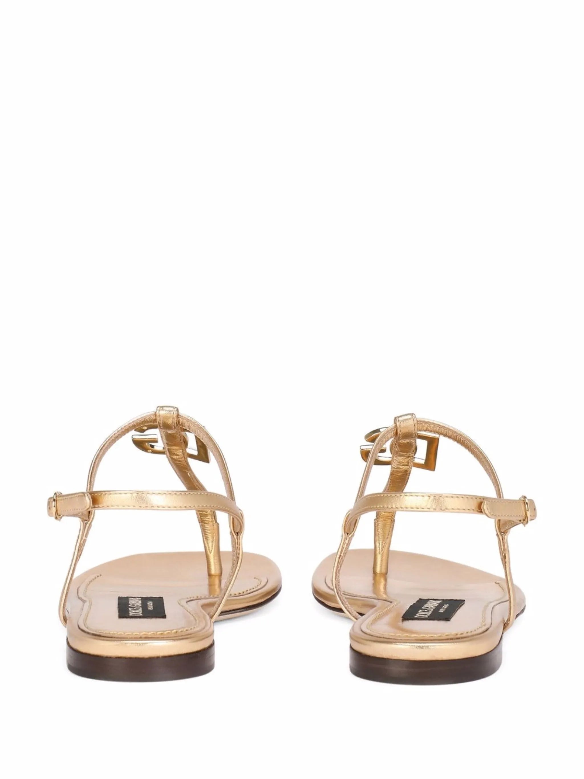 logo-plaque open-toe sandals