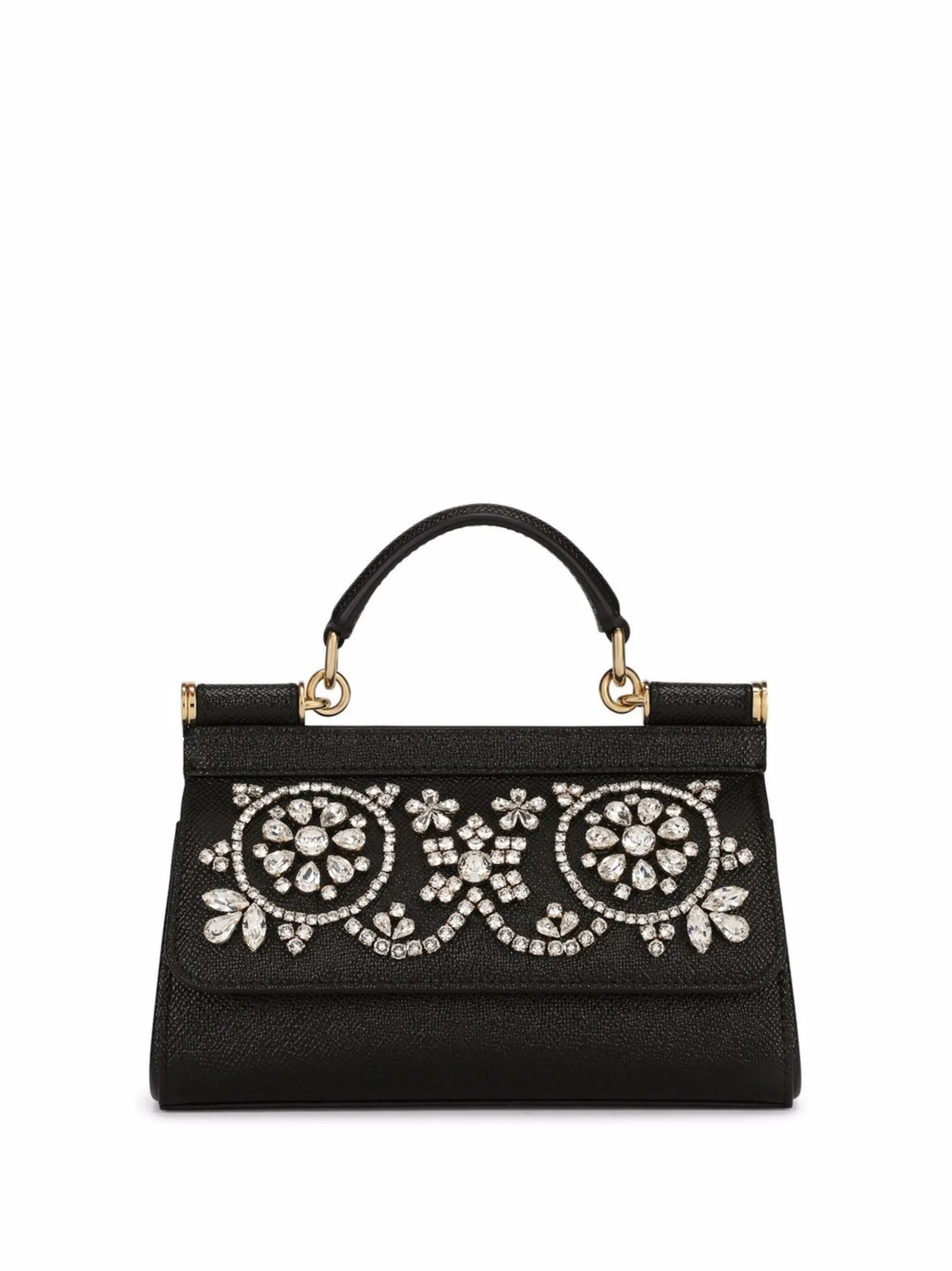 small Sicily crystal-embellished top-handle bag