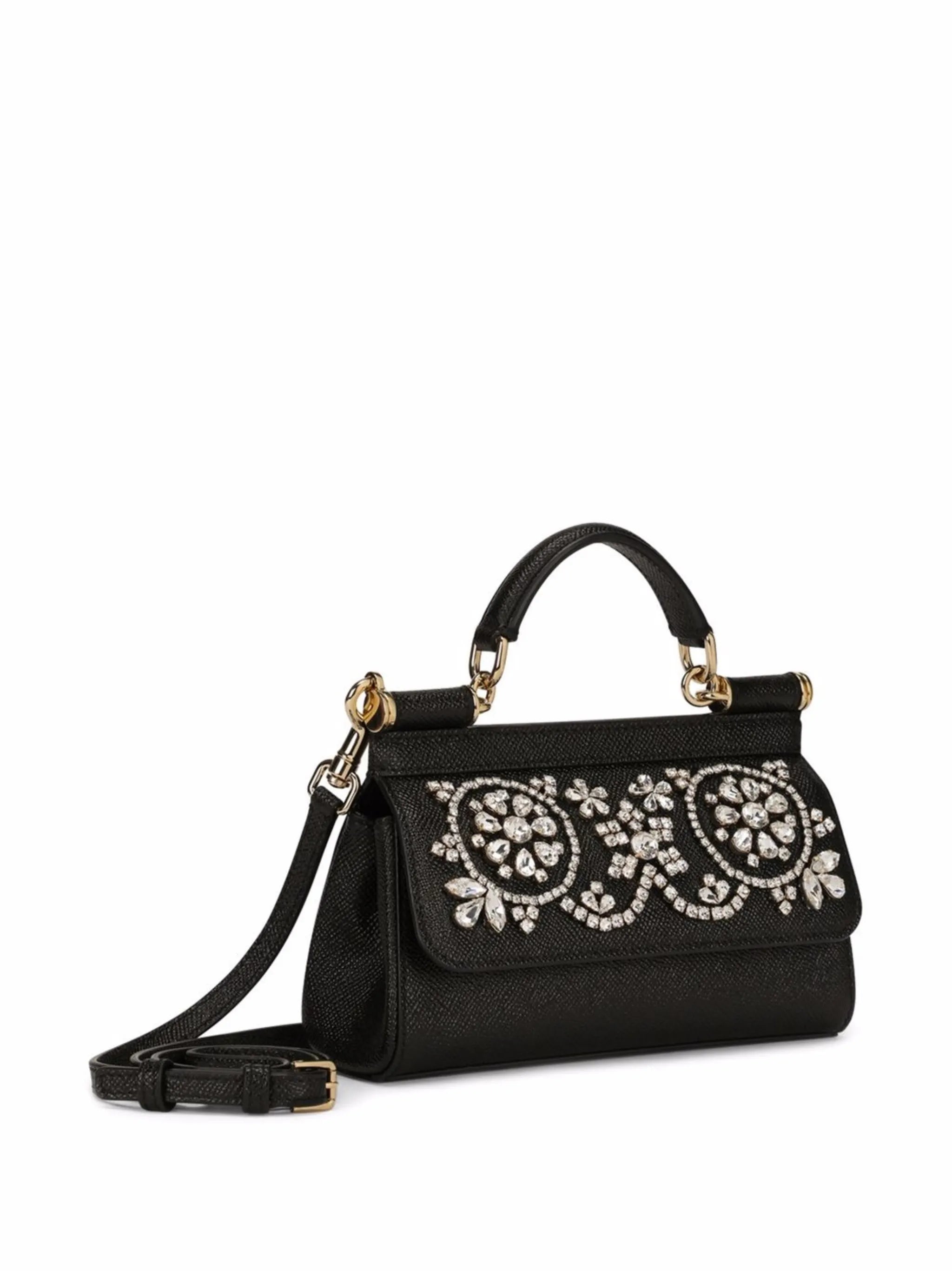 small Sicily rhinestone-embellished top-handle bag
