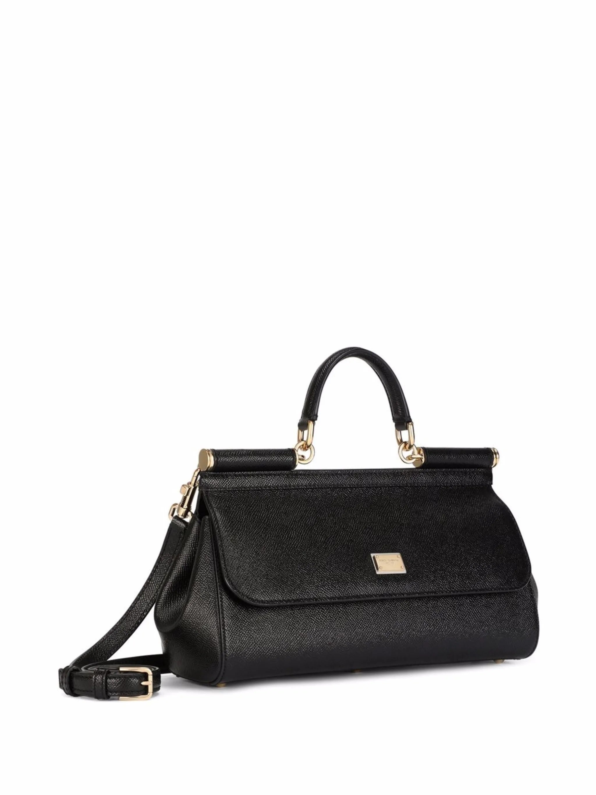 medium Sicily leather top-handle bag