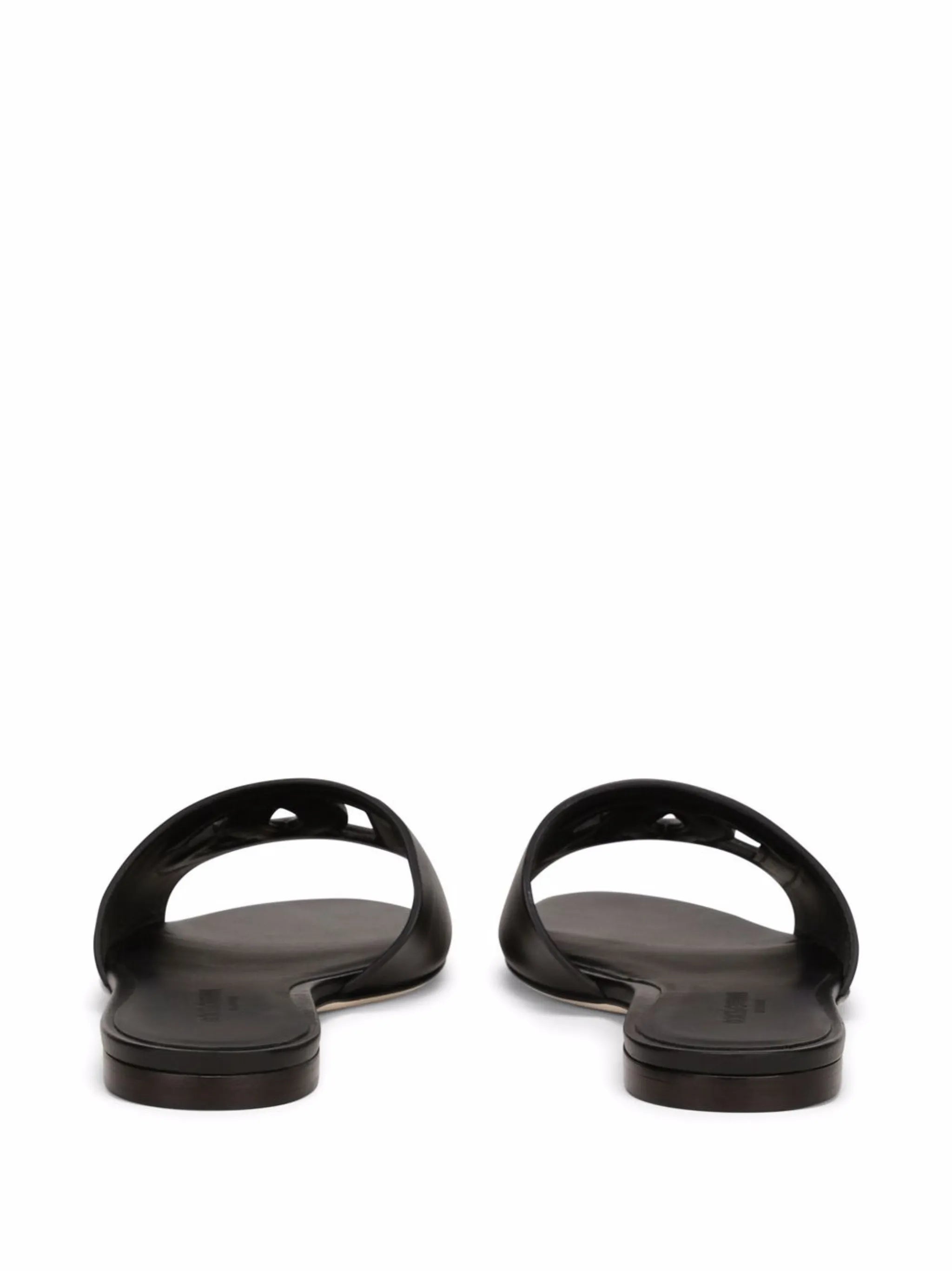 calfskin sliders with DG logo