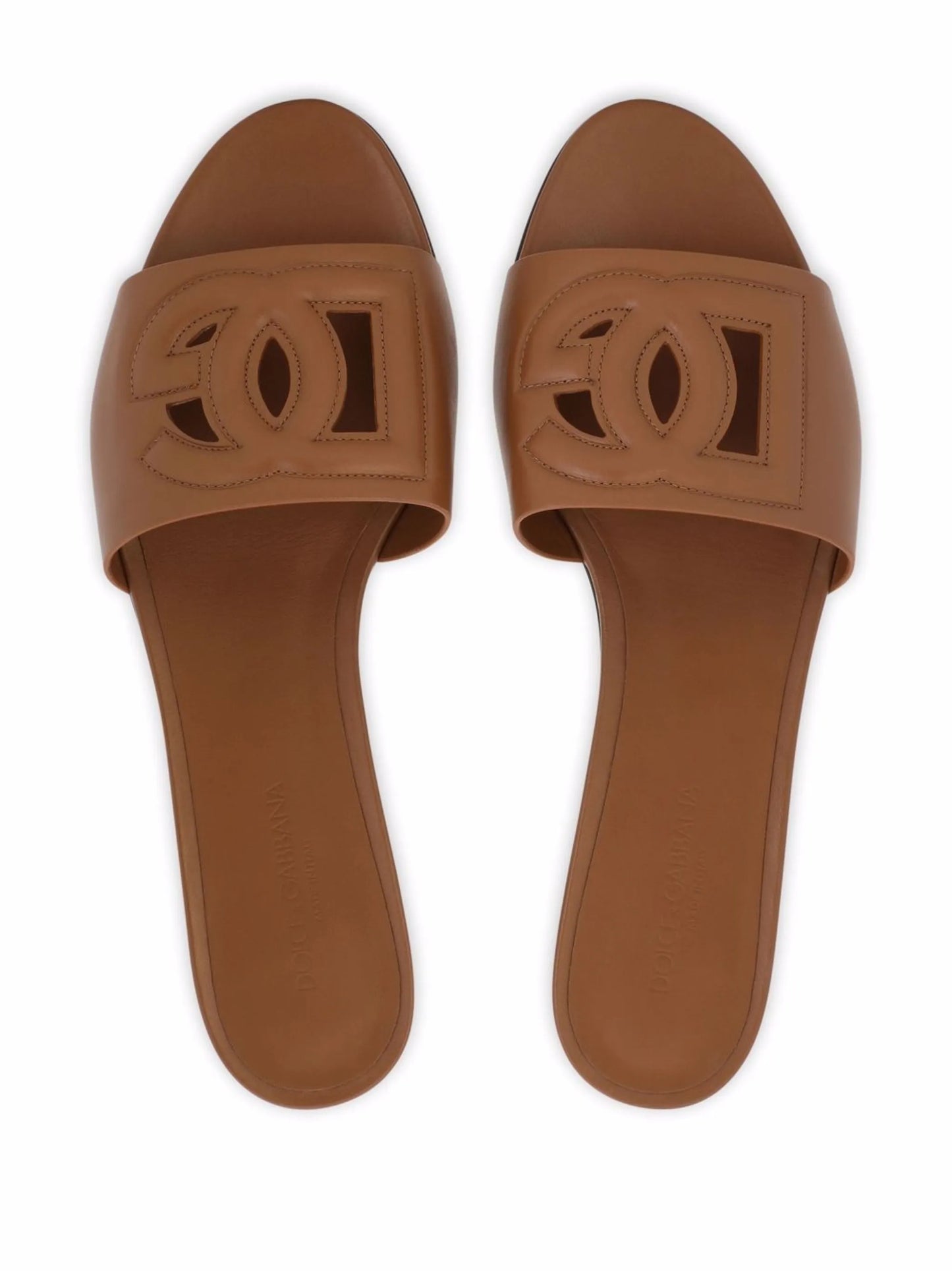 DG Logo leather sandals