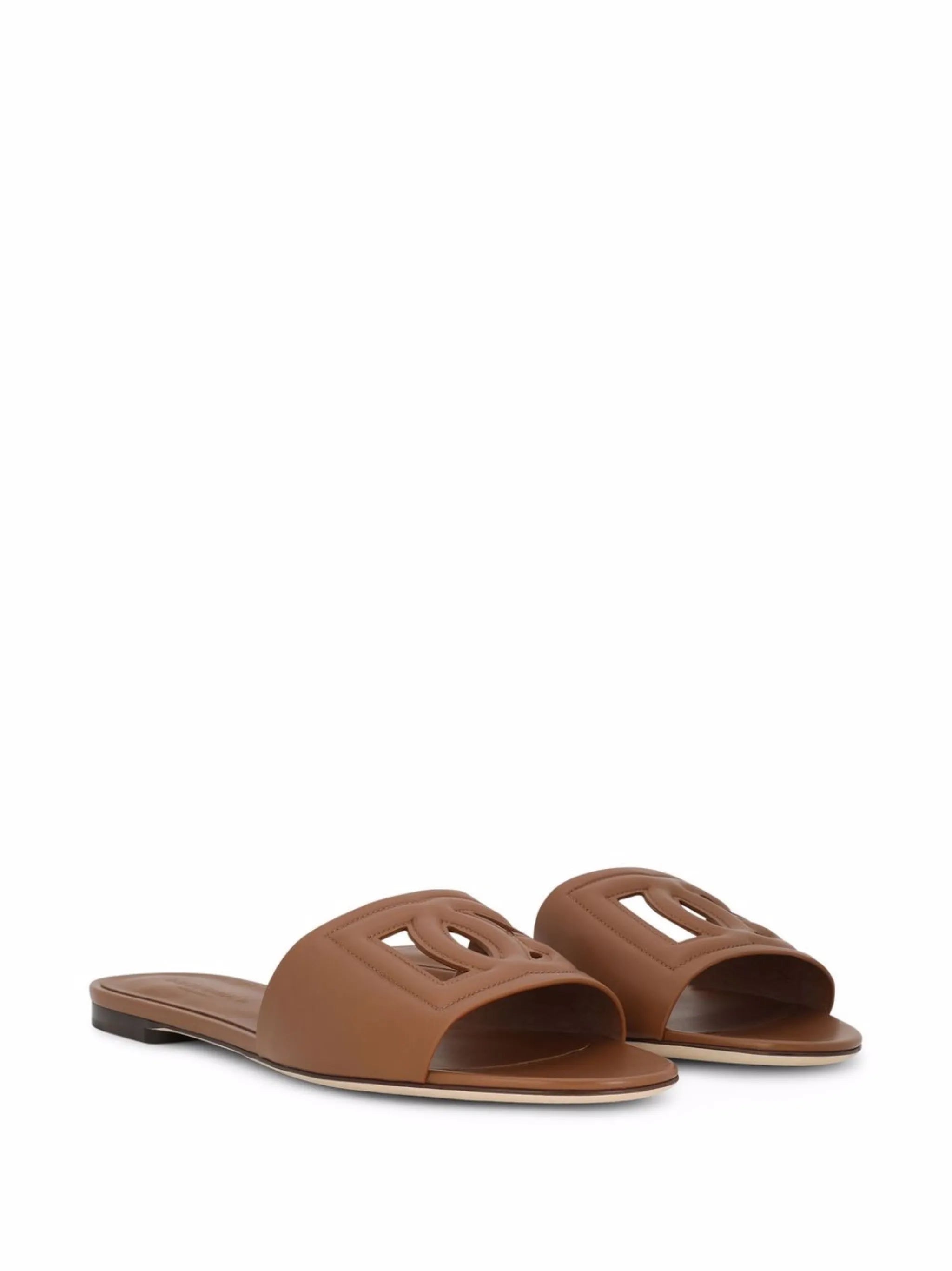 DG Logo leather sandals