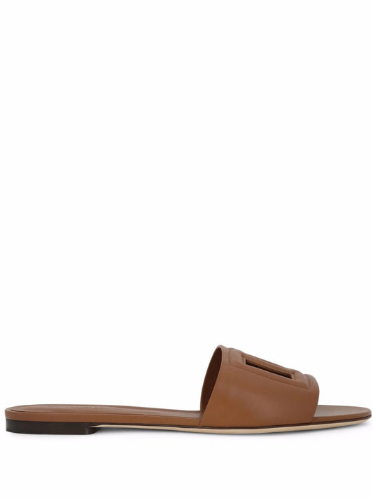 DG Logo leather sandals